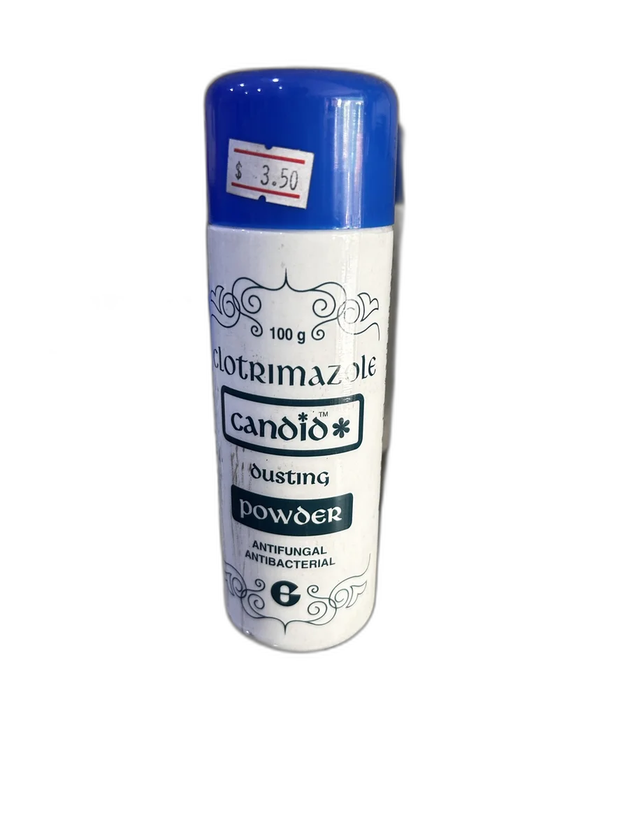 Candid Dusting Powder — available at pharmacies in Cambodia on PharmKulen