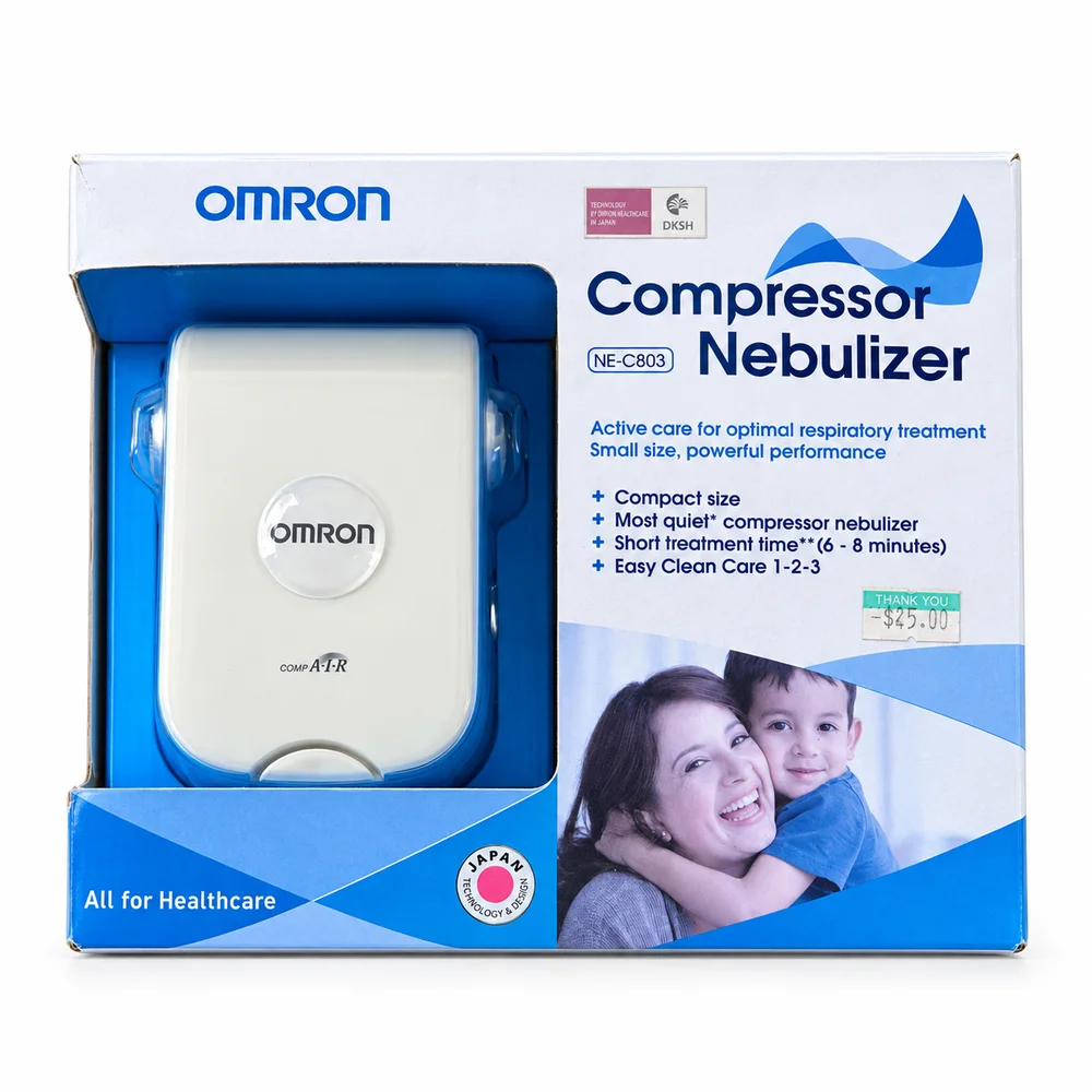 Omron NE-C803 Compressor Nebulizer — available at pharmacies in Cambodia on PharmKulen