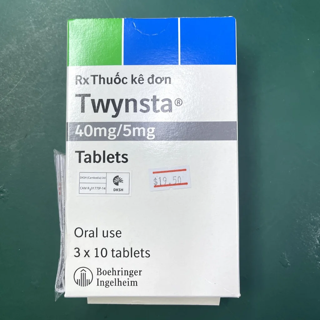 Twynsta — available at pharmacies in Cambodia on PharmKulen