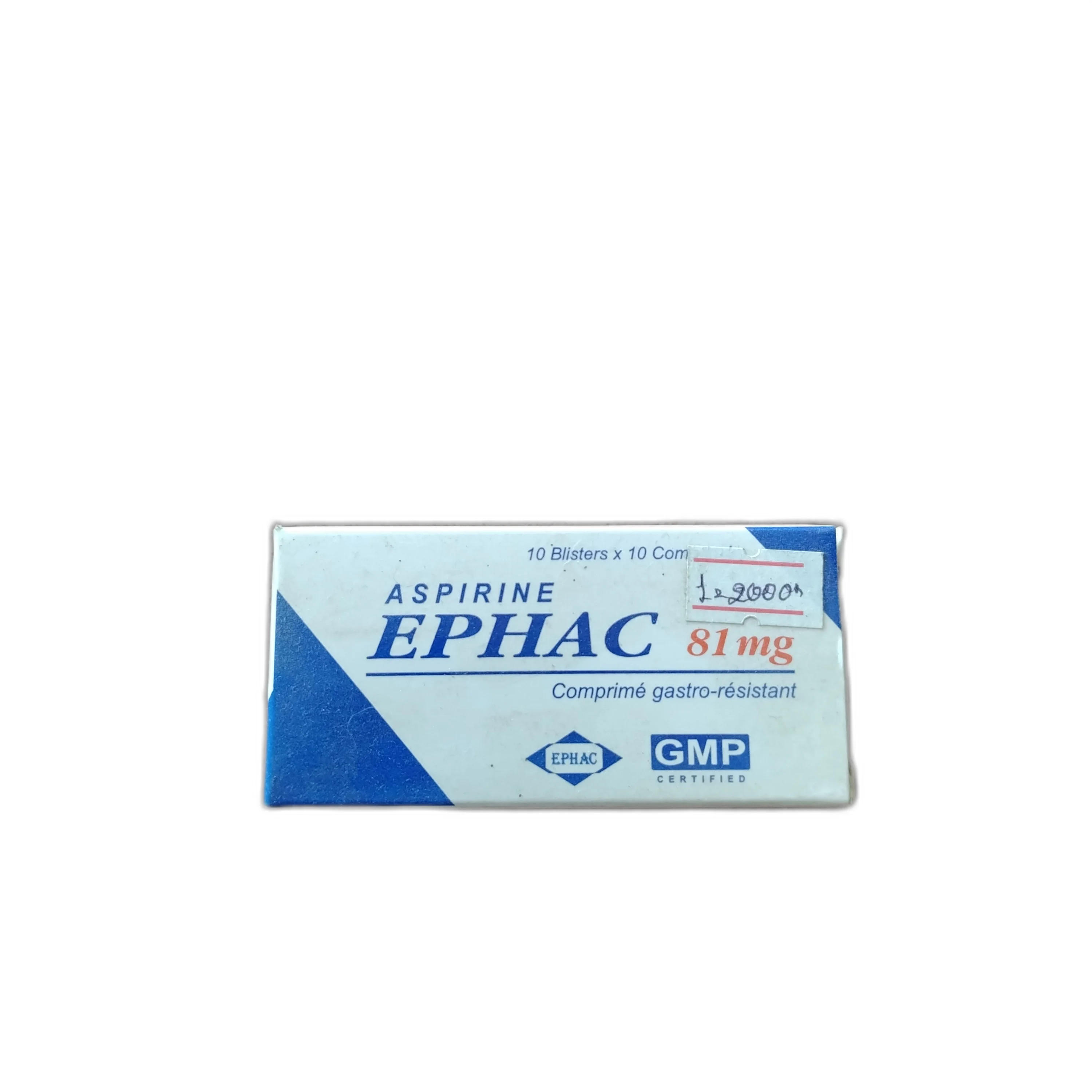 Aspirine EPHAC — available at pharmacies in Cambodia on PharmKulen