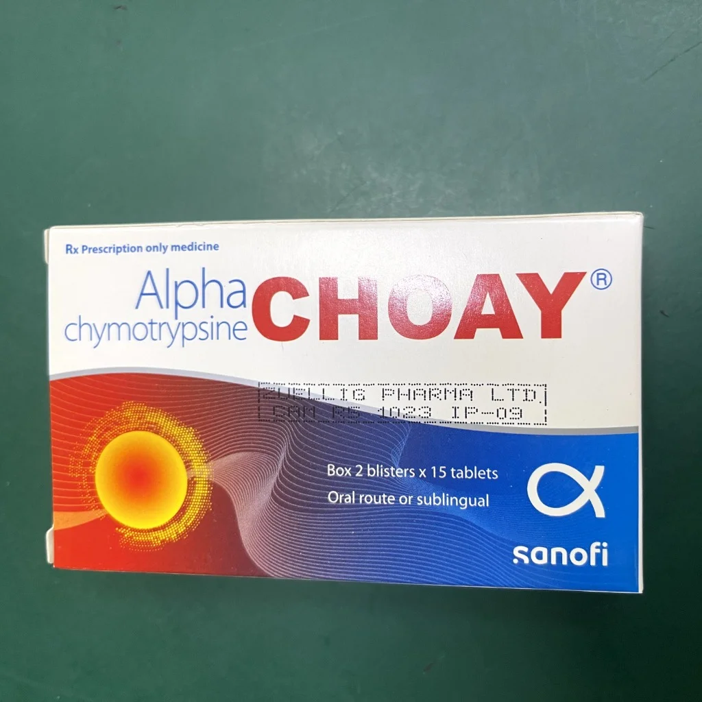 Alpha chymotrypsine CHOAY — available at pharmacies in Cambodia on PharmKulen