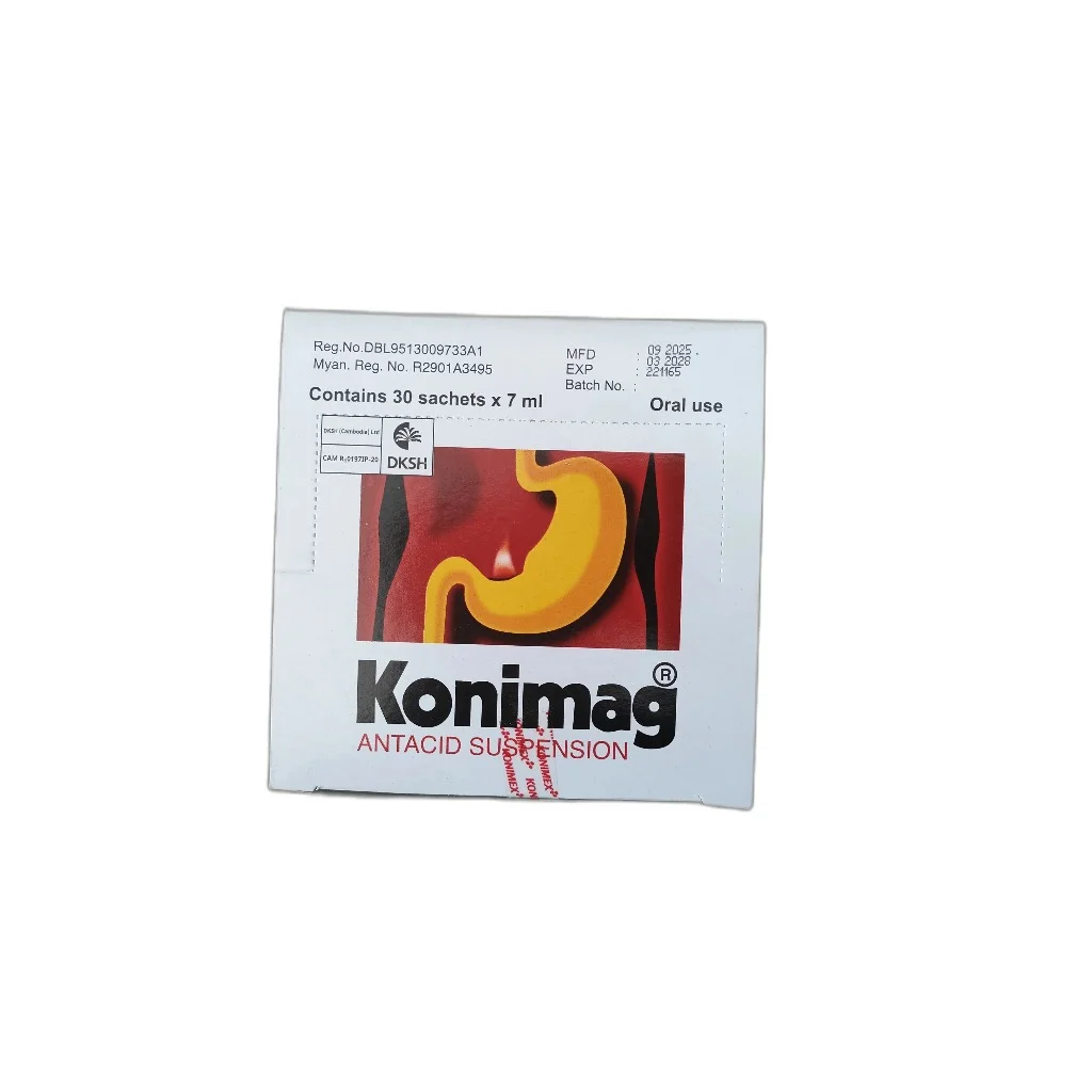 Konimag Antacid Suspension. — available at pharmacies in Cambodia on PharmKulen