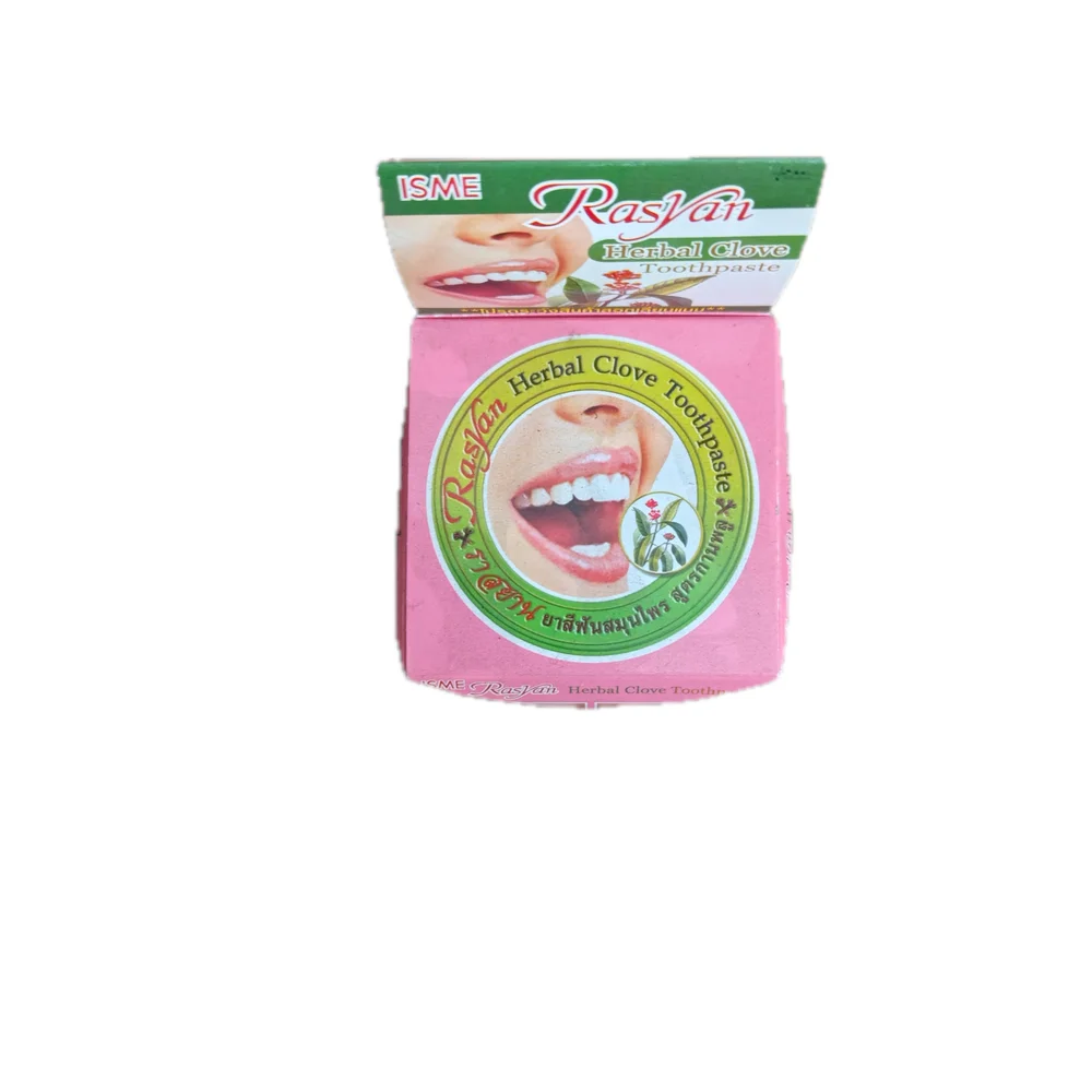 ISME Rasyan Herbal Clove Toothpaste — available at pharmacies in Cambodia on PharmKulen