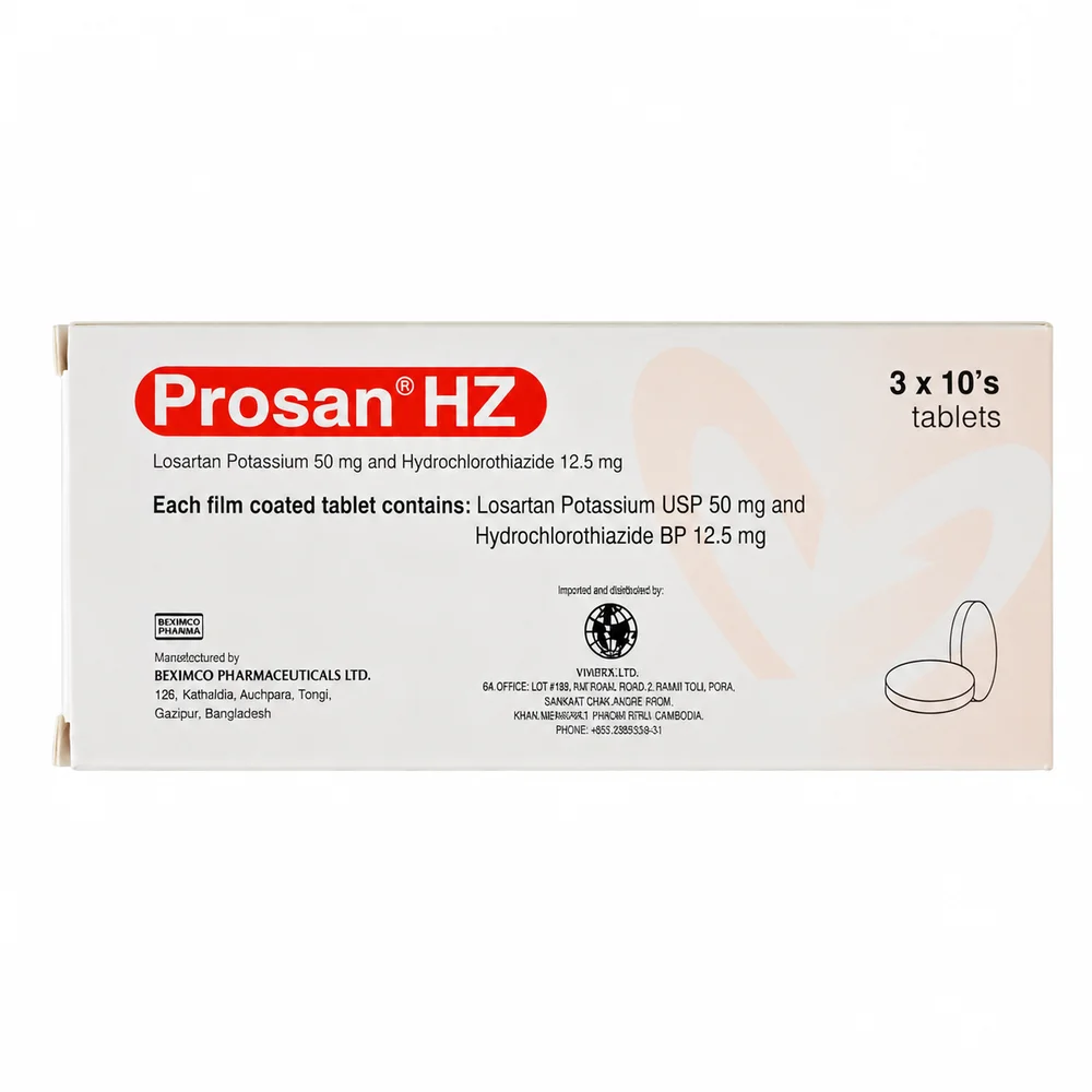Prosan HZ — available at pharmacies in Cambodia on PharmKulen