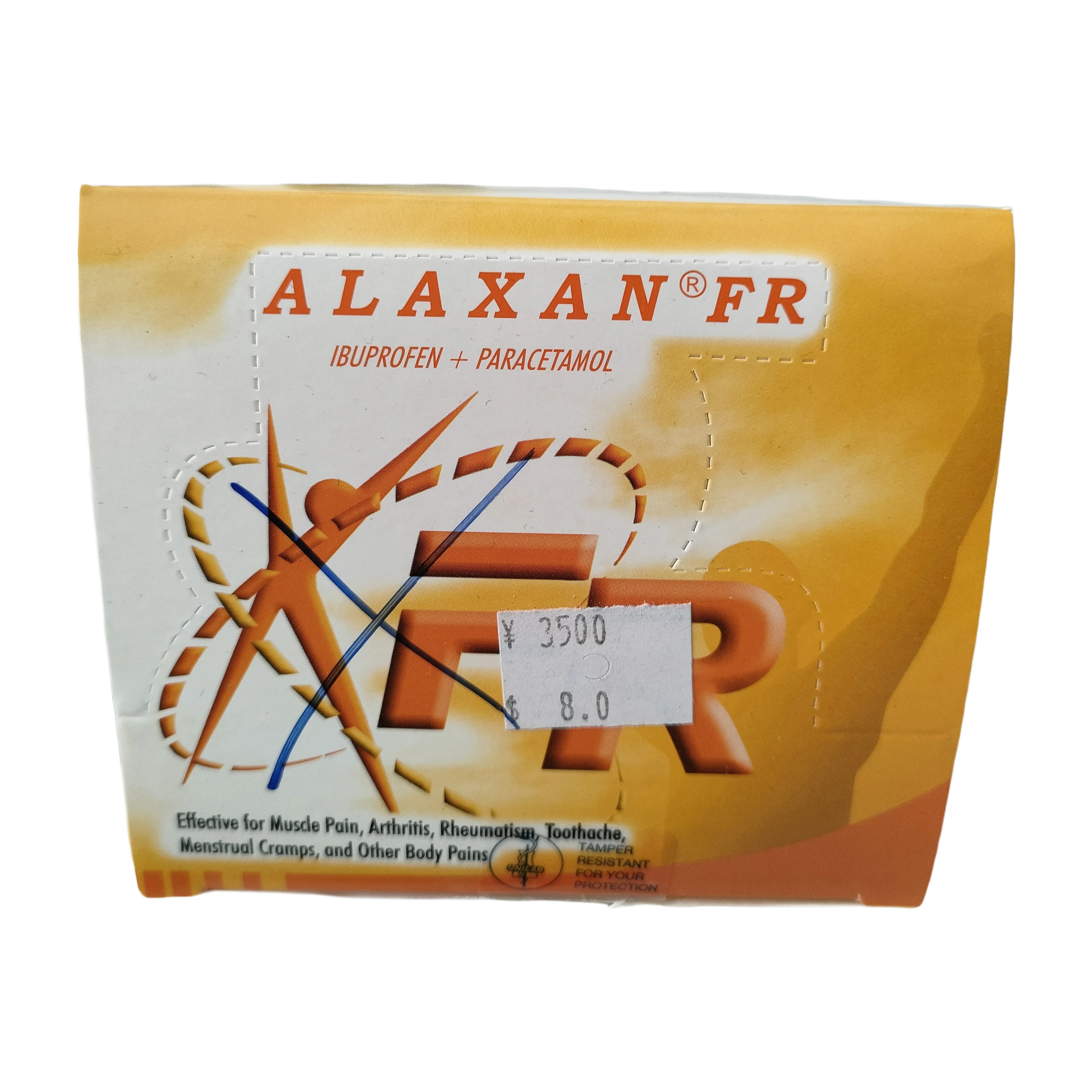Alaxan FR — available at pharmacies in Cambodia on PharmKulen