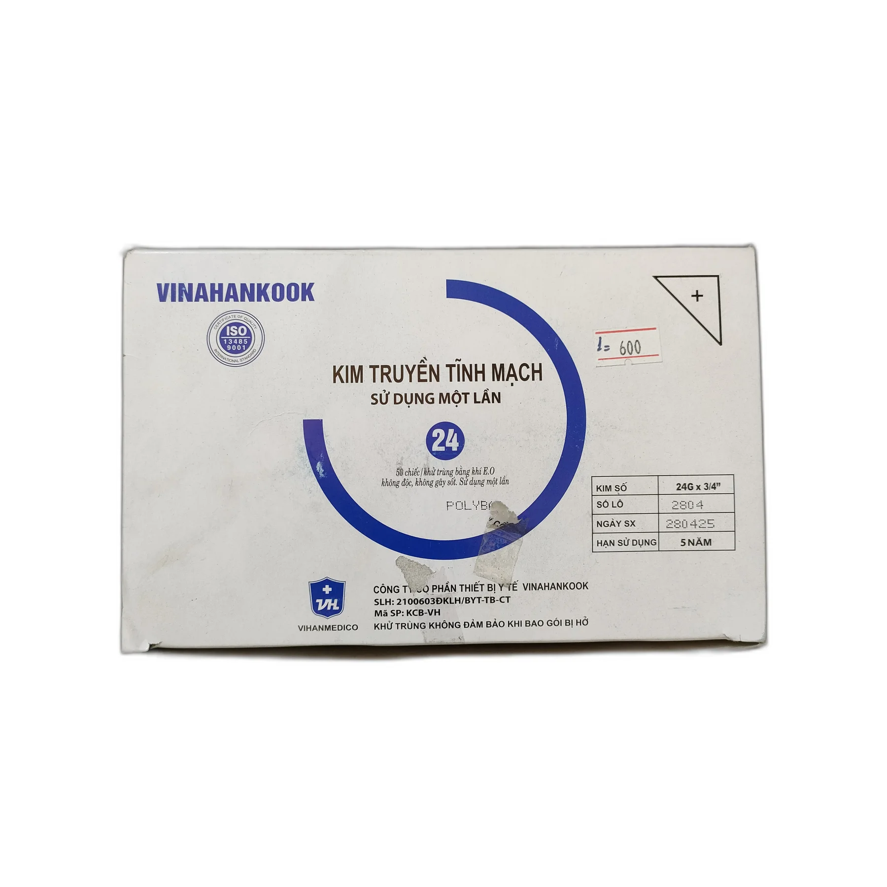 VINAHANKOOK Intravenous Catheter 24G — available at pharmacies in Cambodia on PharmKulen