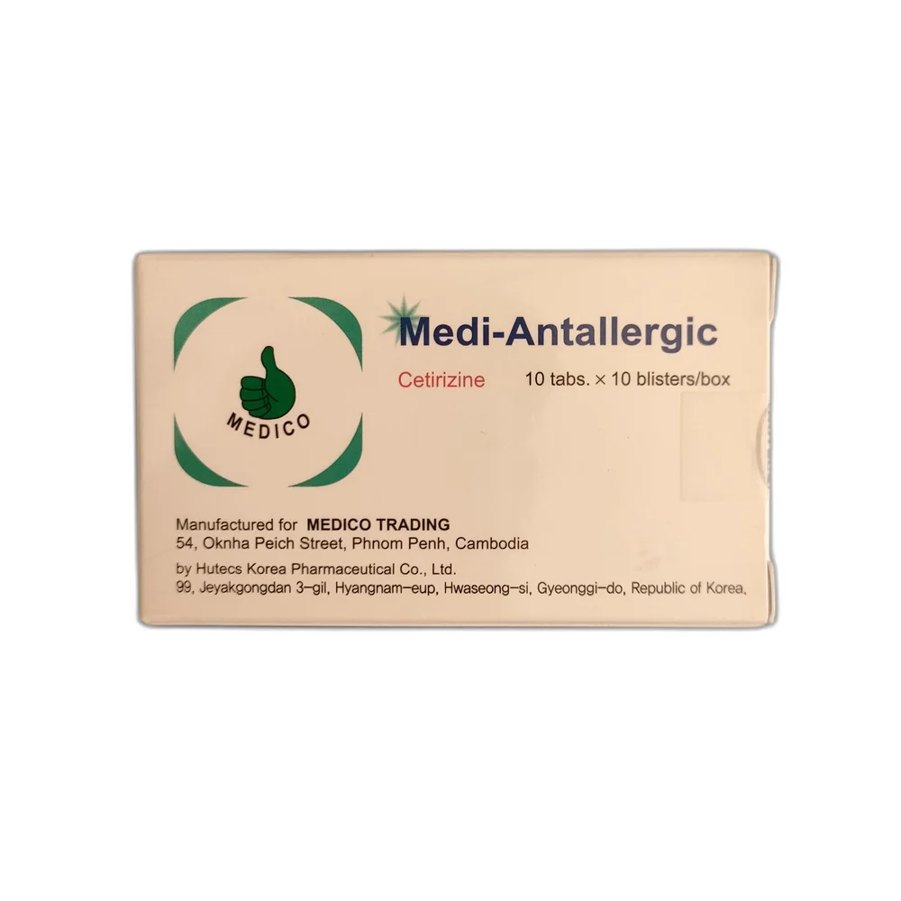 Medi-Antallergic — available at pharmacies in Cambodia on PharmKulen