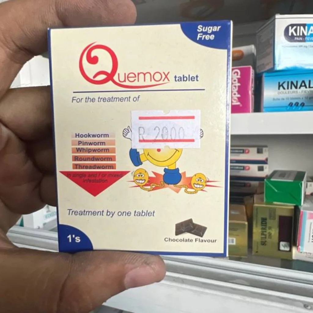 Quemox — available at pharmacies in Cambodia on PharmKulen