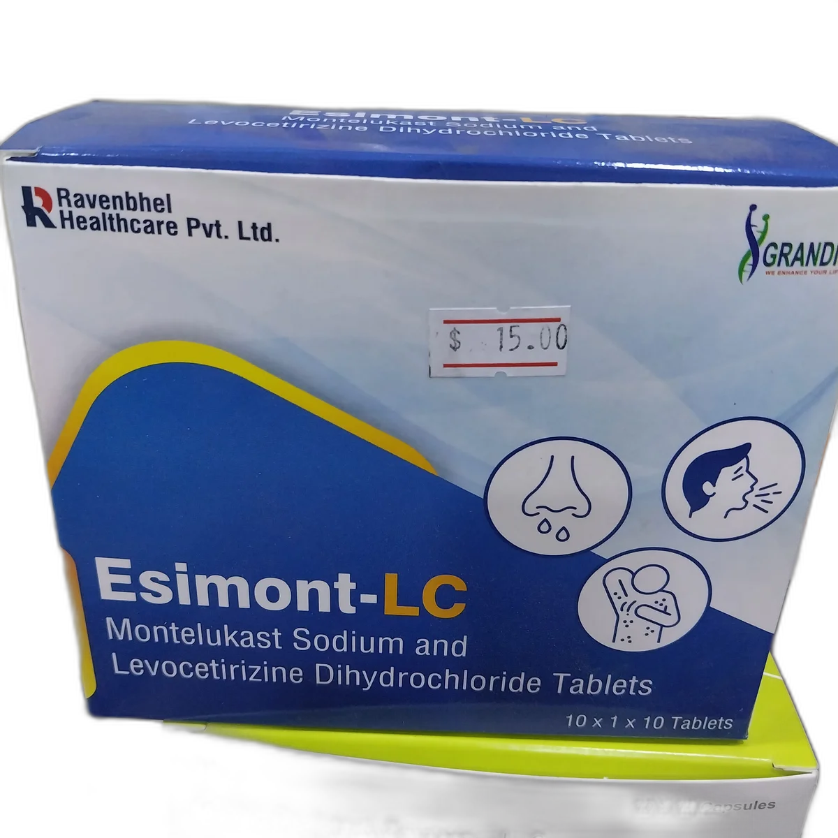 Esimont-LC — available at pharmacies in Cambodia on PharmKulen