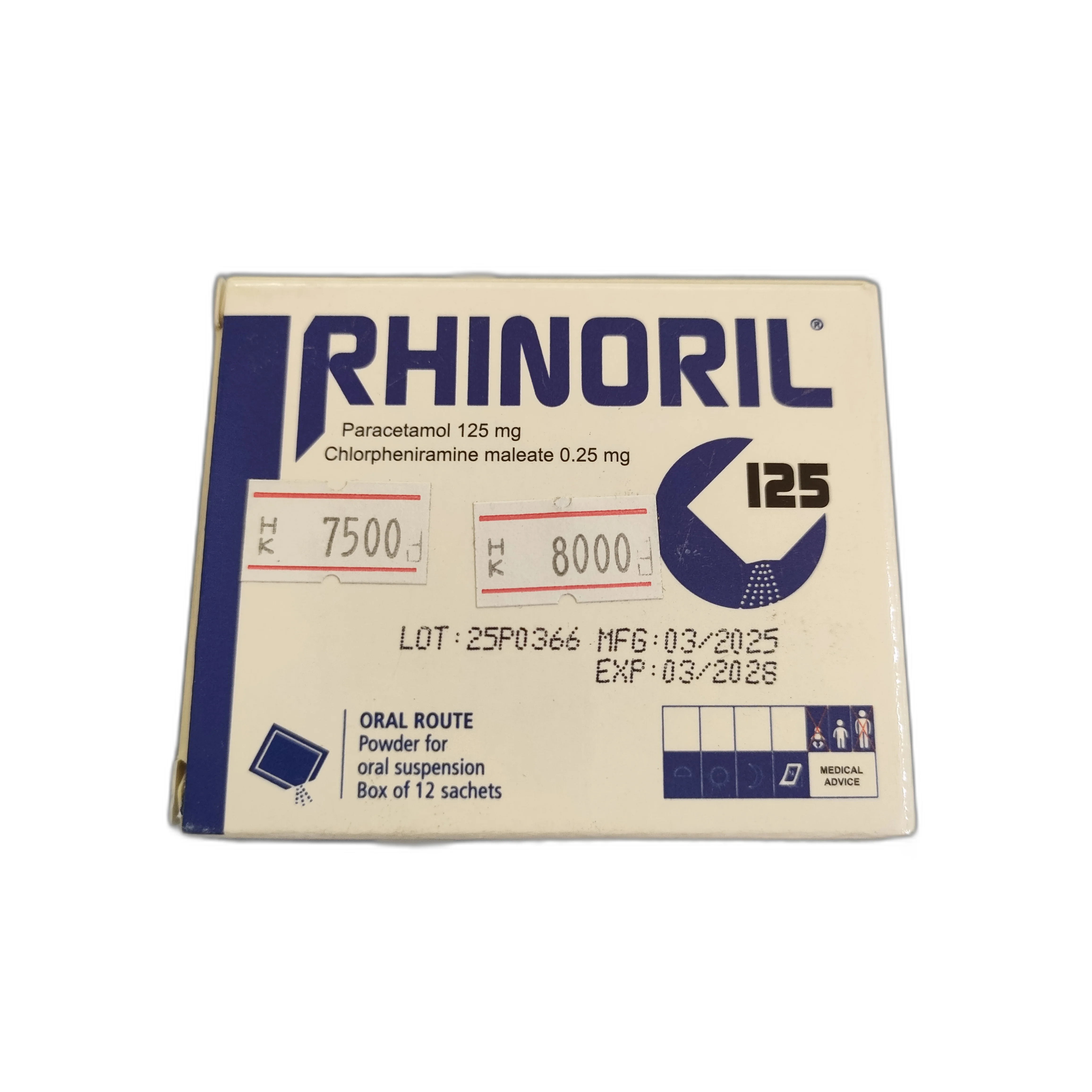 Rhinoril 125 — available at pharmacies in Cambodia on PharmKulen