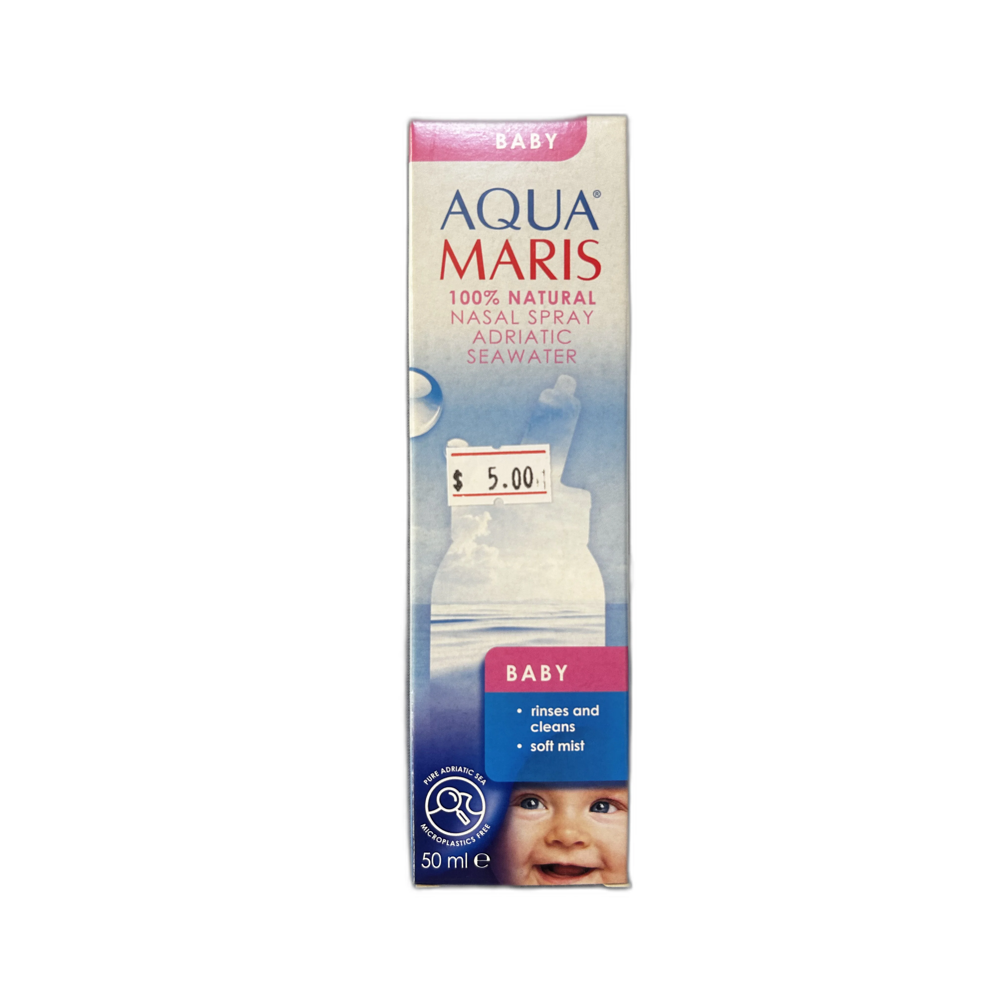 Aqua Maris Baby Nasal Spray — available at pharmacies in Cambodia on PharmKulen