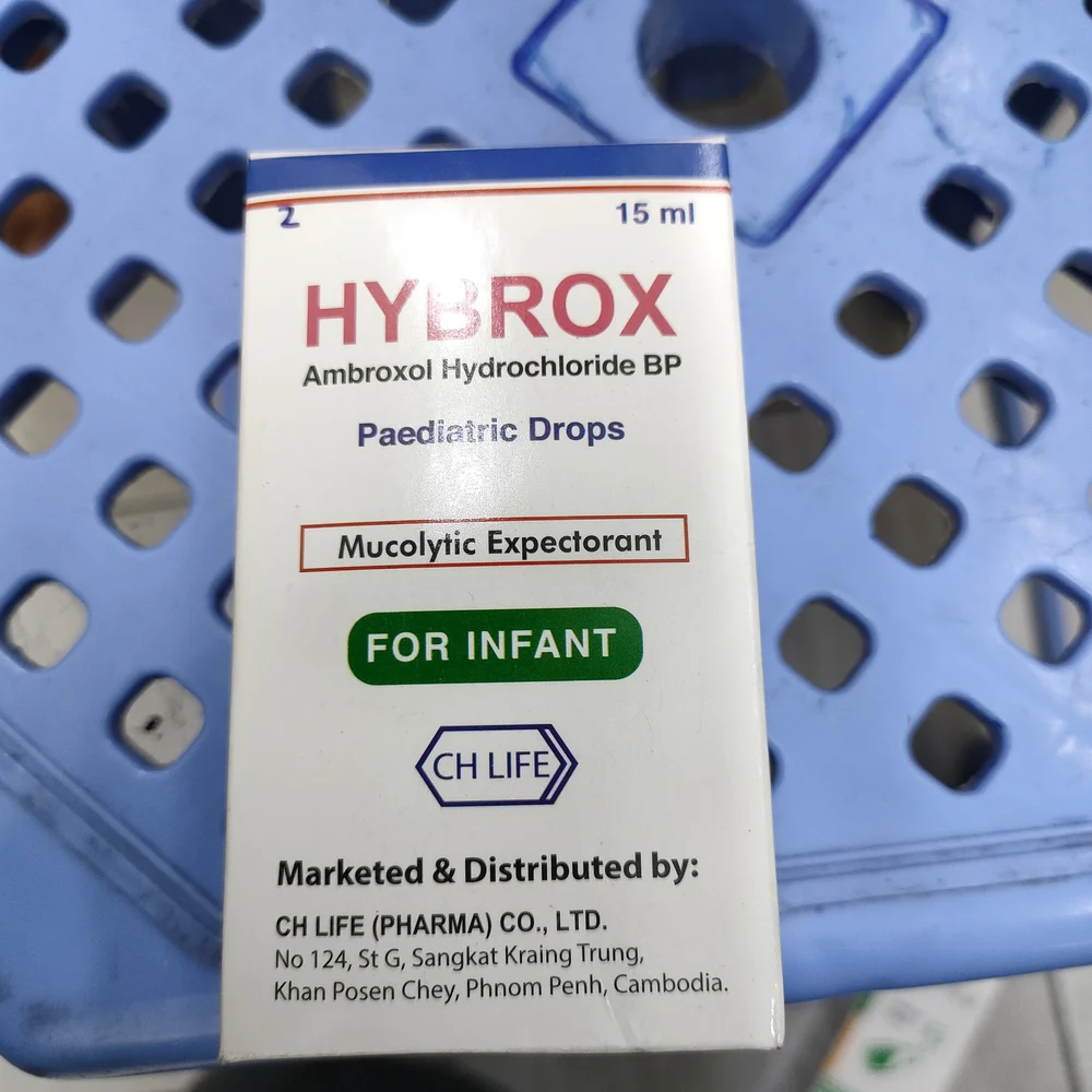 Hybrox Paediatric Drops — available at pharmacies in Cambodia on PharmKulen