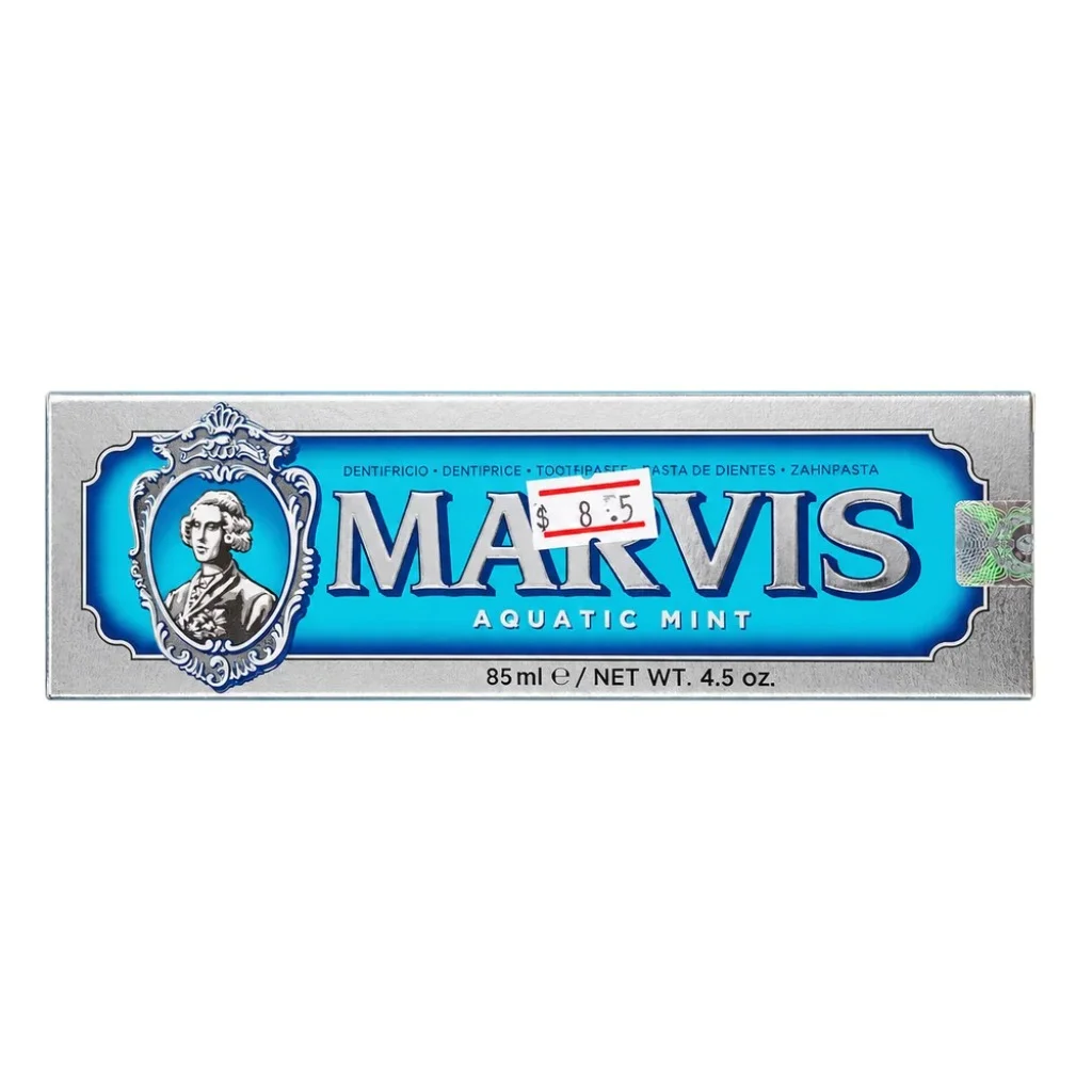 Marvis Aquatic Mint — available at pharmacies in Cambodia on PharmKulen