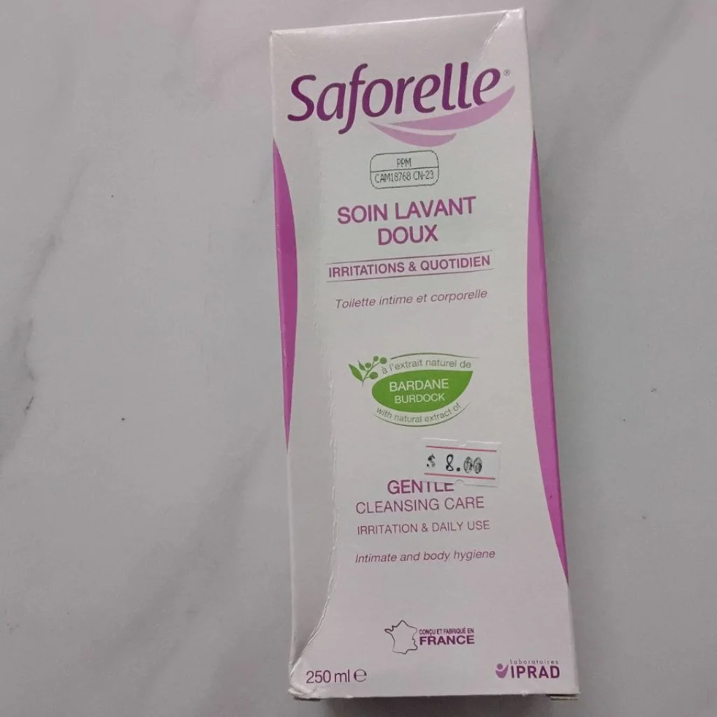 Saforelle Gentle Cleansing Care — available at pharmacies in Cambodia on PharmKulen
