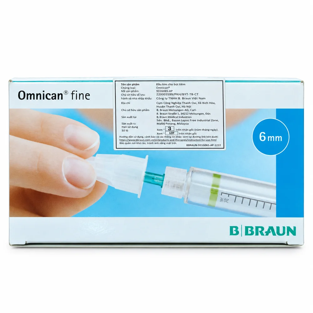Omnican fine Pen Needles — available at pharmacies in Cambodia on PharmKulen