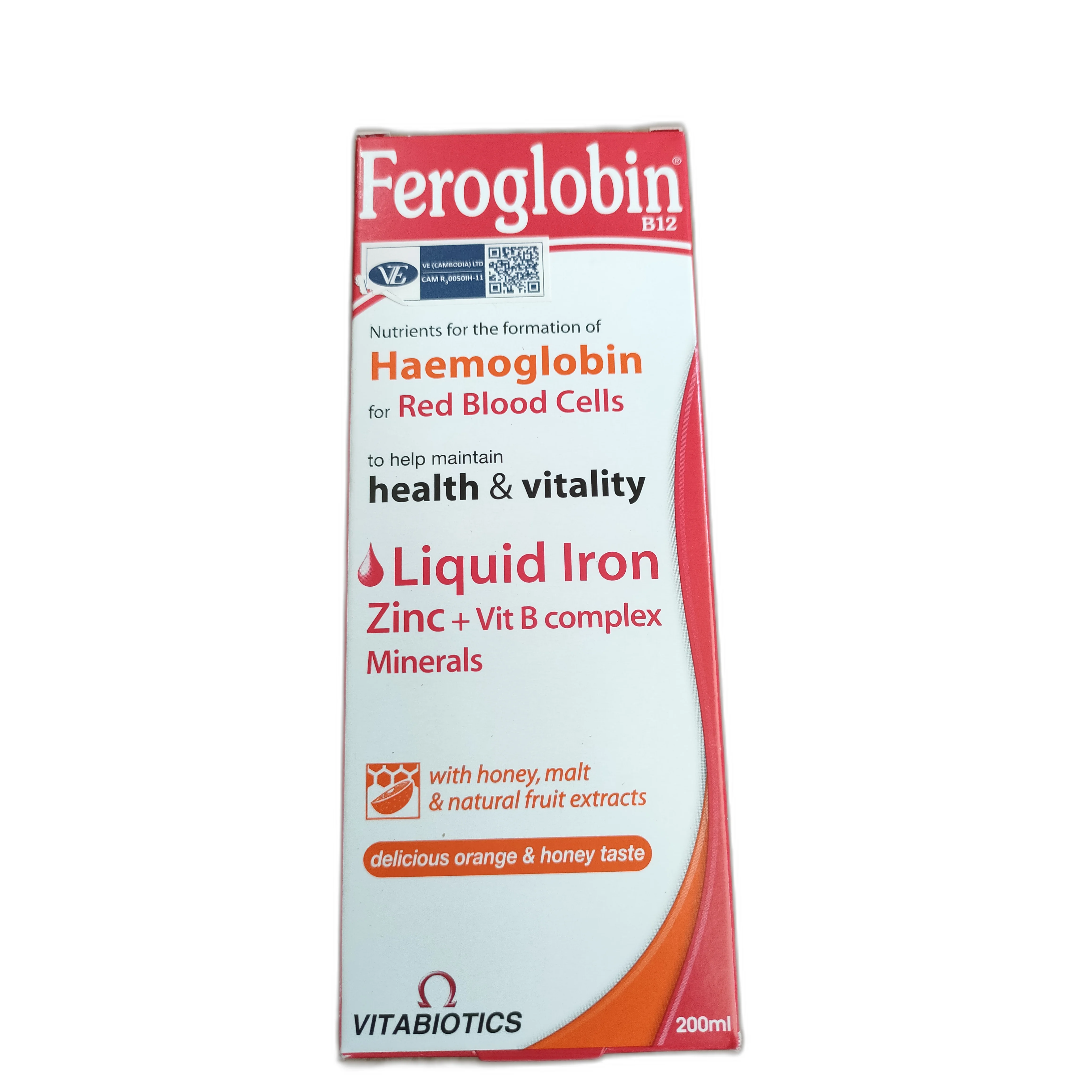Feroglobin B12 Liquid — available at pharmacies in Cambodia on PharmKulen