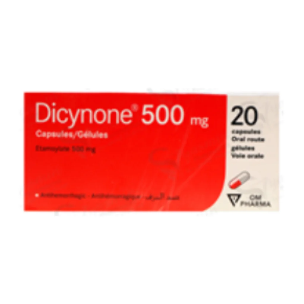 Dicynone 500mg Tablet (Etamsylate) — available at pharmacies in Cambodia on PharmKulen