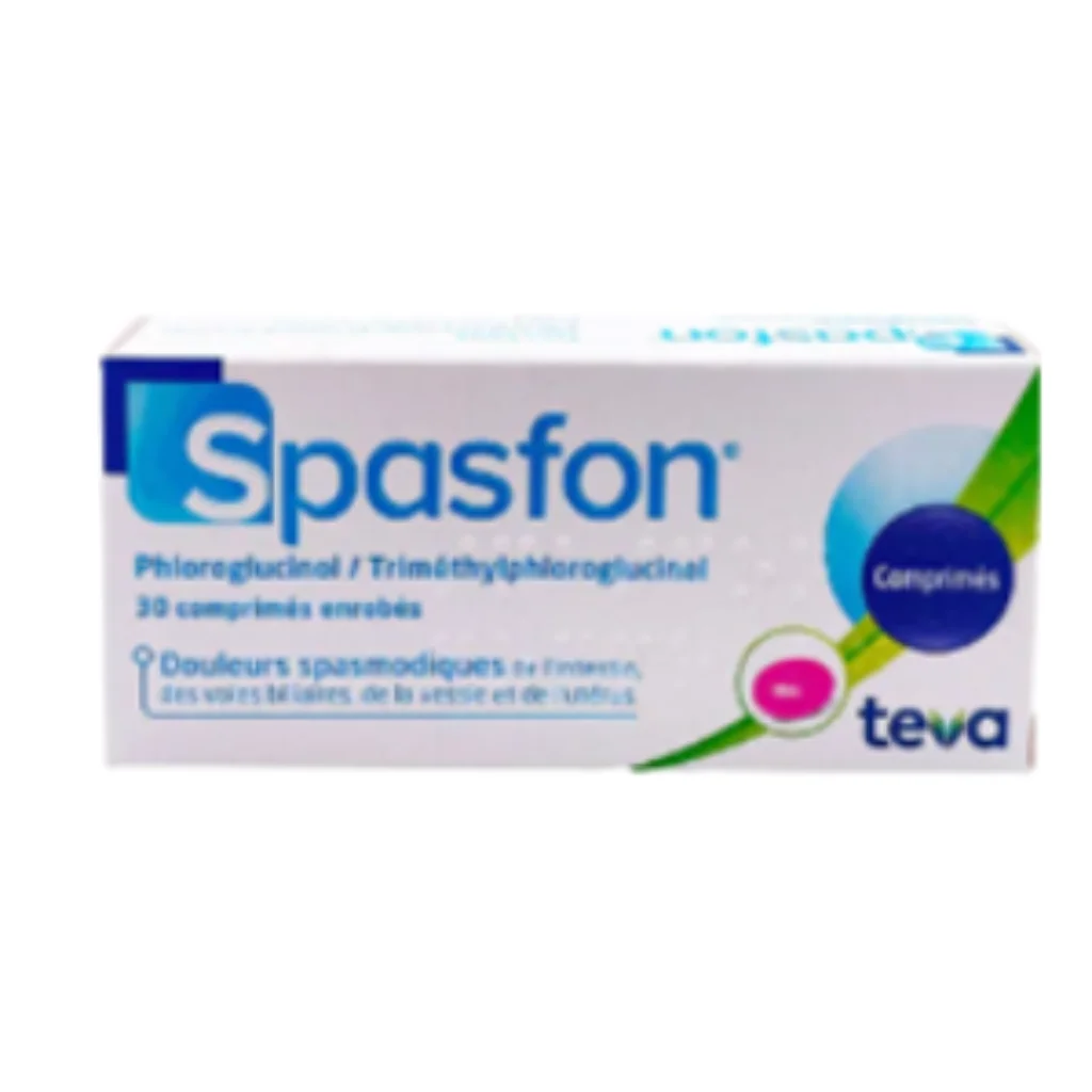 Spasfon 80mg/80mg Tablet — available at pharmacies in Cambodia on PharmKulen