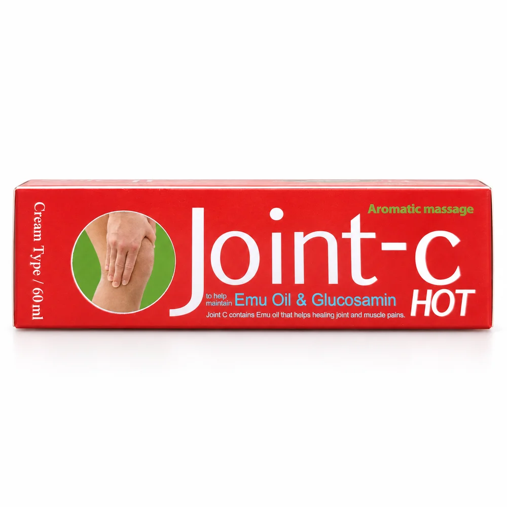 Joint-C Hot Aromatic Massage Oil — available at pharmacies in Cambodia on PharmKulen