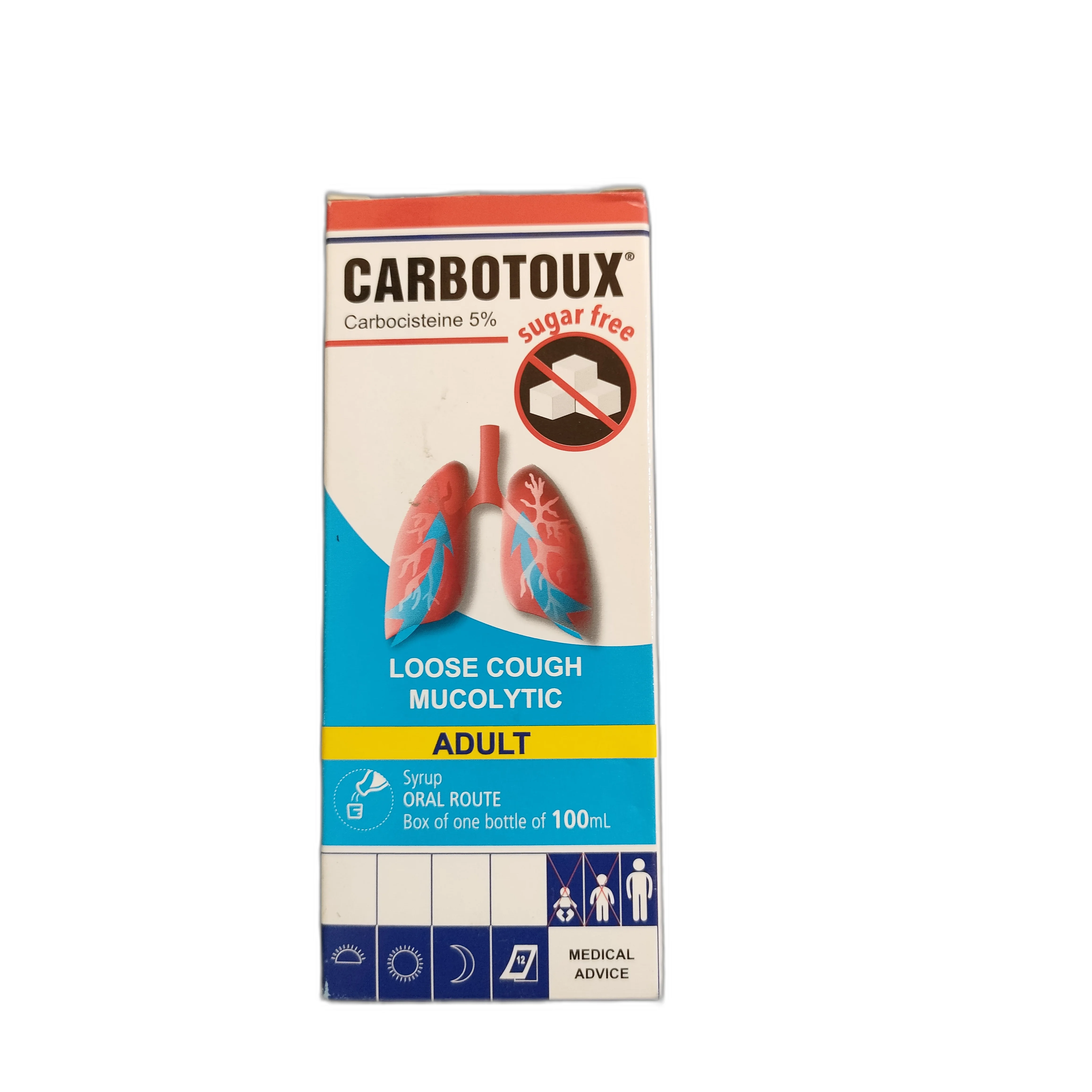 Carbotoux Adult — available at pharmacies in Cambodia on PharmKulen