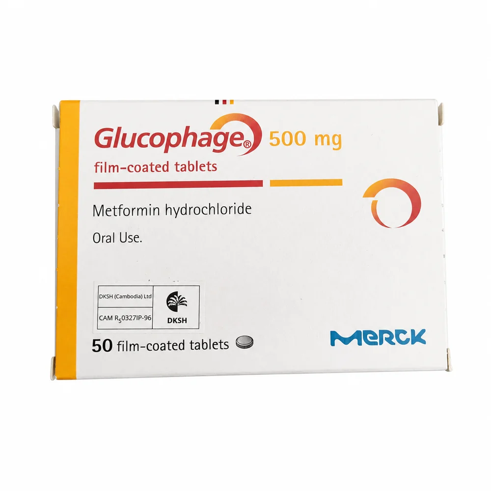 Glucophage — available at pharmacies in Cambodia on PharmKulen