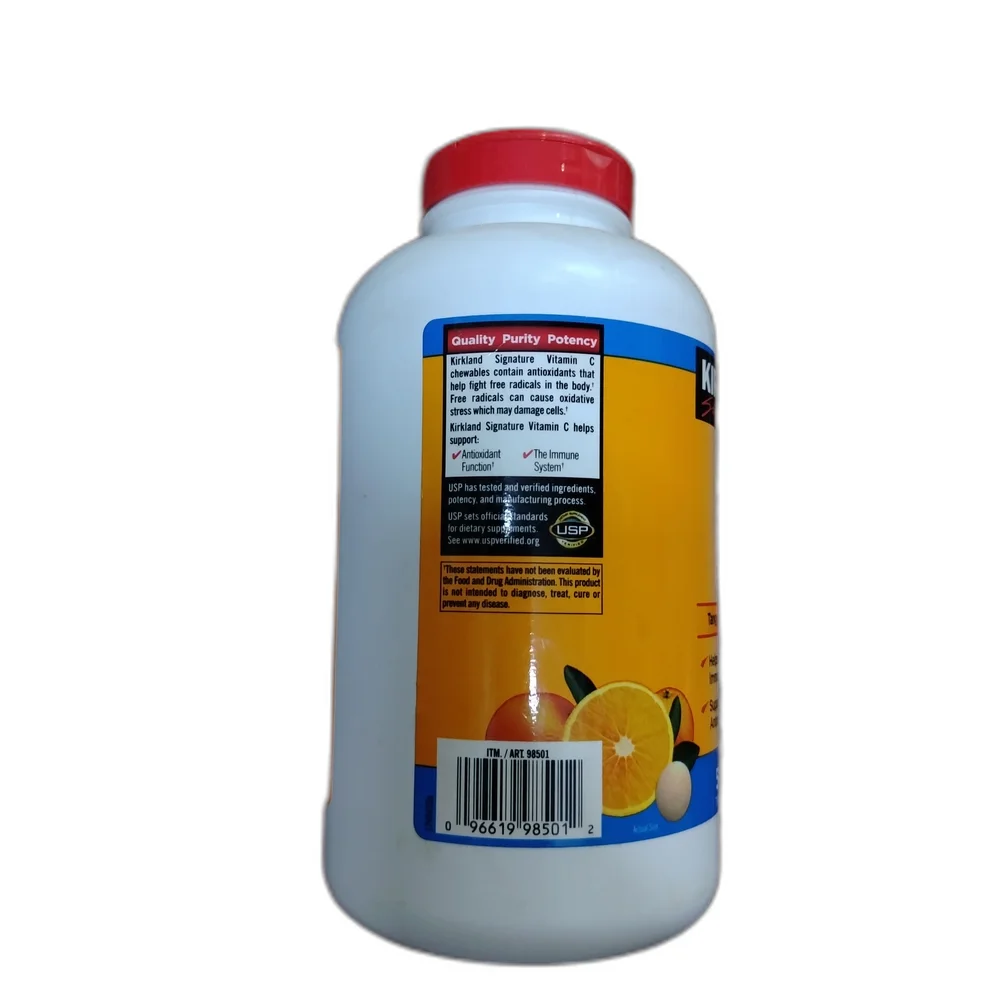 Kirkland Signature Vitamin C — available at pharmacies in Cambodia on PharmKulen