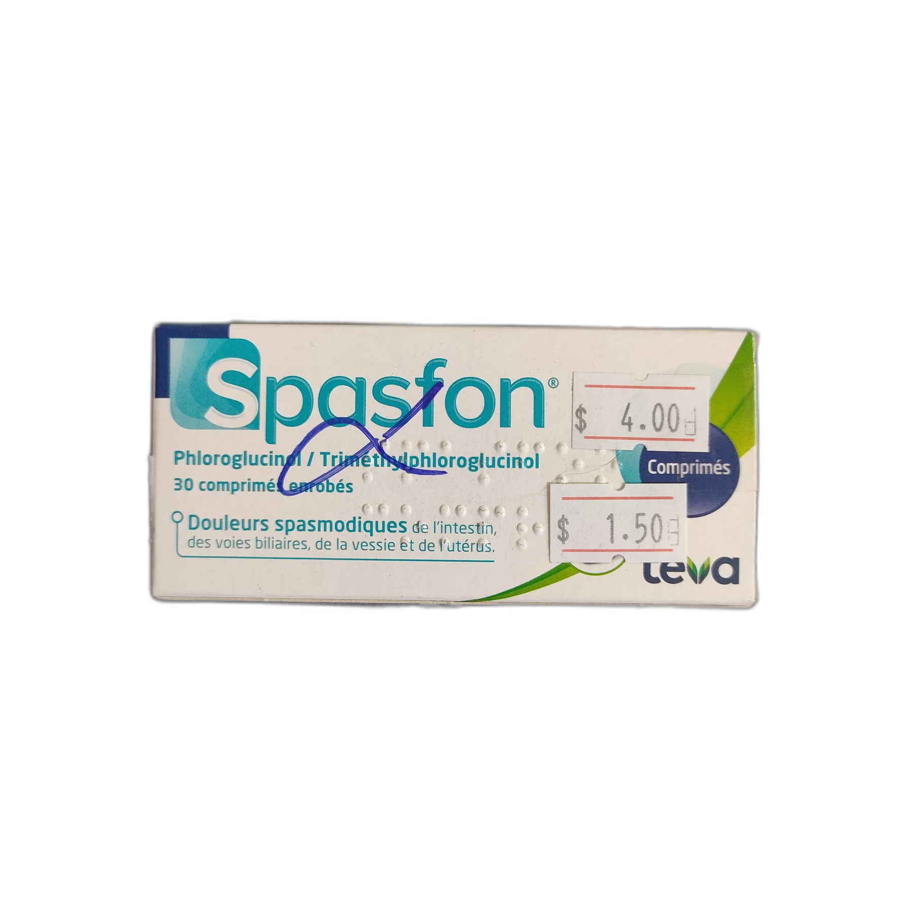 Spasfon — available at pharmacies in Cambodia on PharmKulen
