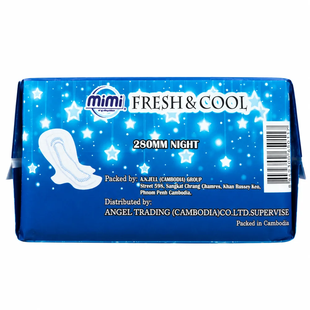 Mimi Fresh & Cool (280mm Night) — available at pharmacies in Cambodia on PharmKulen