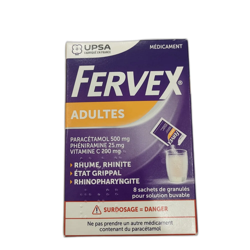 Fervex — available at pharmacies in Cambodia on PharmKulen