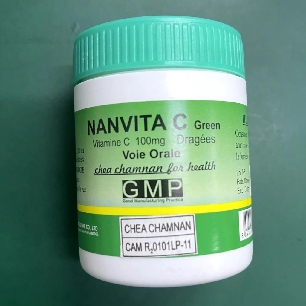 Nanvita C Green — available at pharmacies in Cambodia on PharmKulen