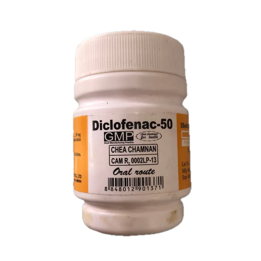 Diclofenac Chea Chamnan — available at pharmacies in Cambodia on PharmKulen