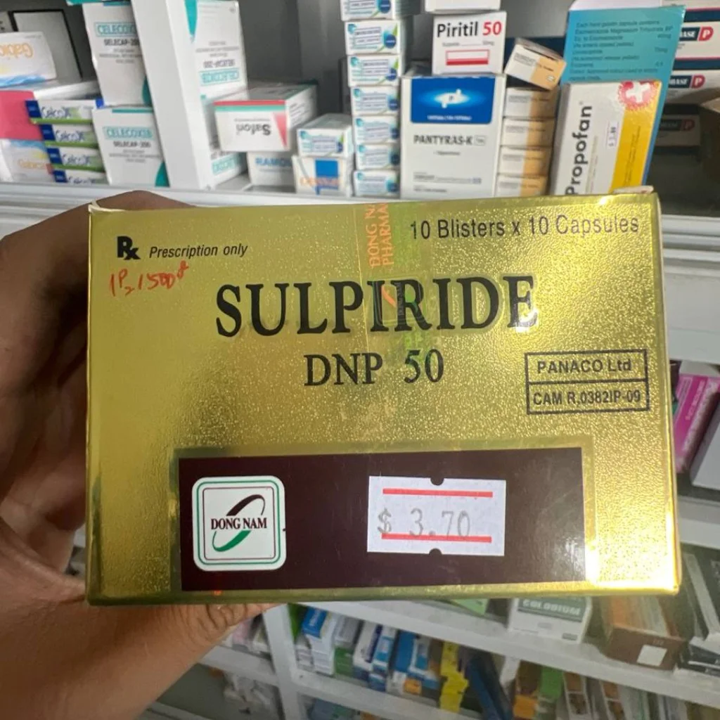 Sulpiride DNP 50 — available at pharmacies in Cambodia on PharmKulen