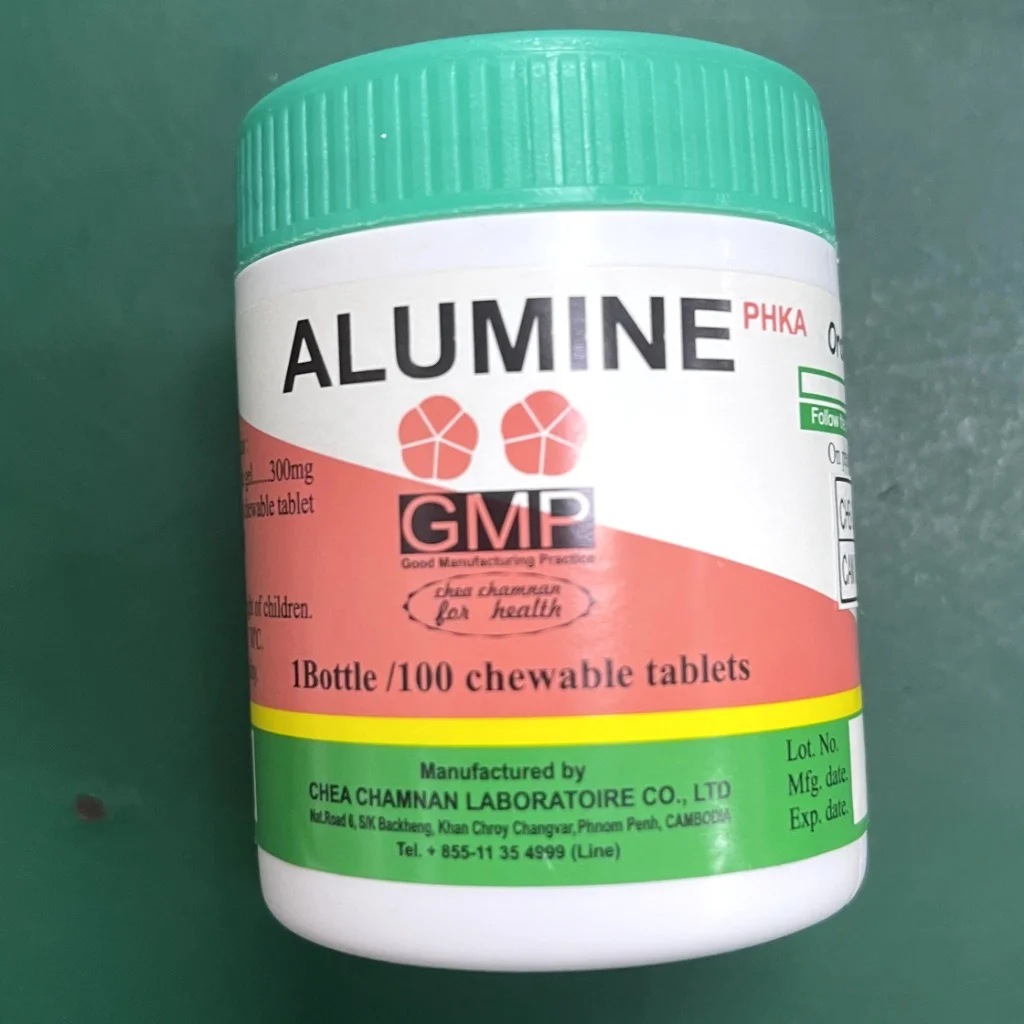 Alumine PHKA — available at pharmacies in Cambodia on PharmKulen
