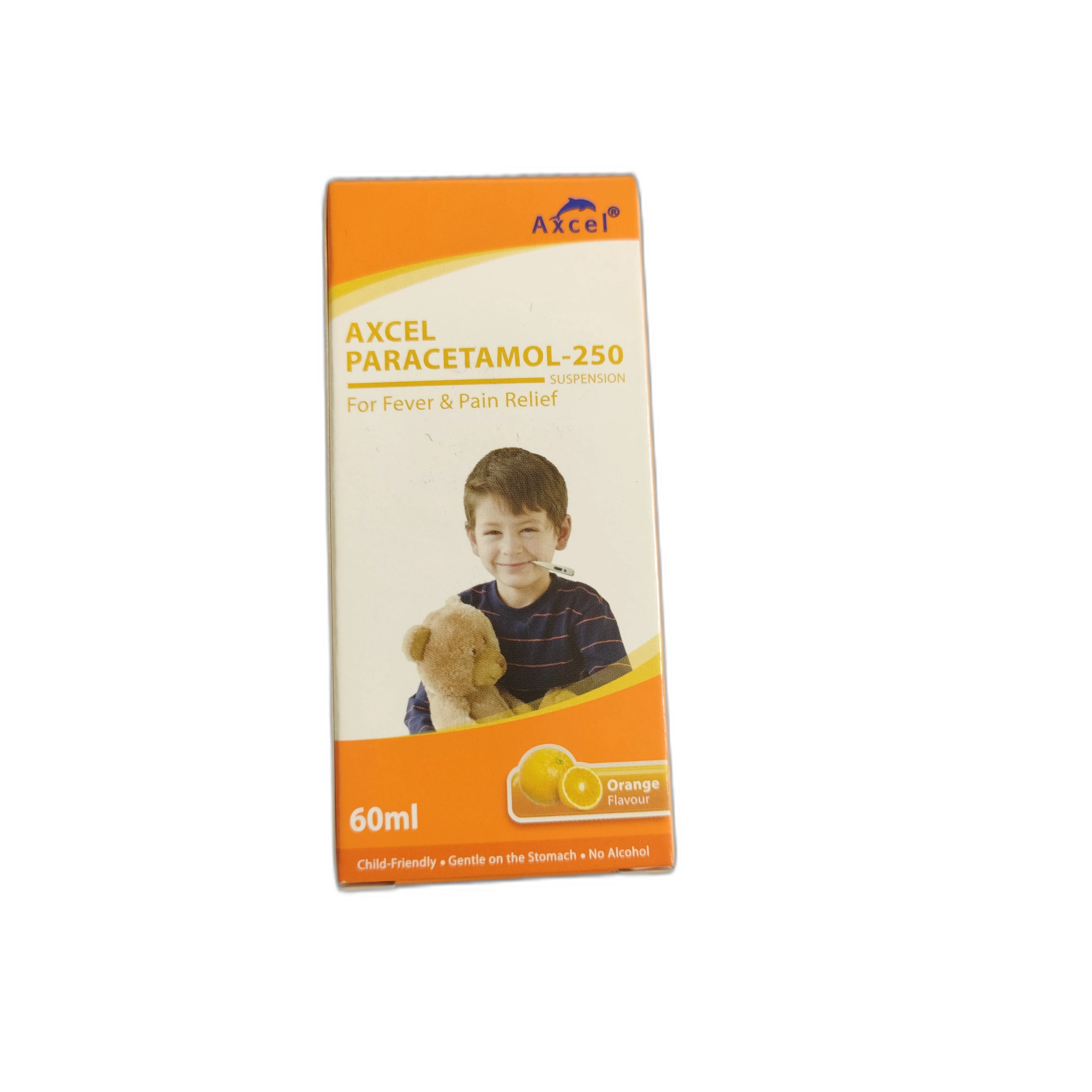 Axcel Paracetamol-250 Suspension — available at pharmacies in Cambodia on PharmKulen