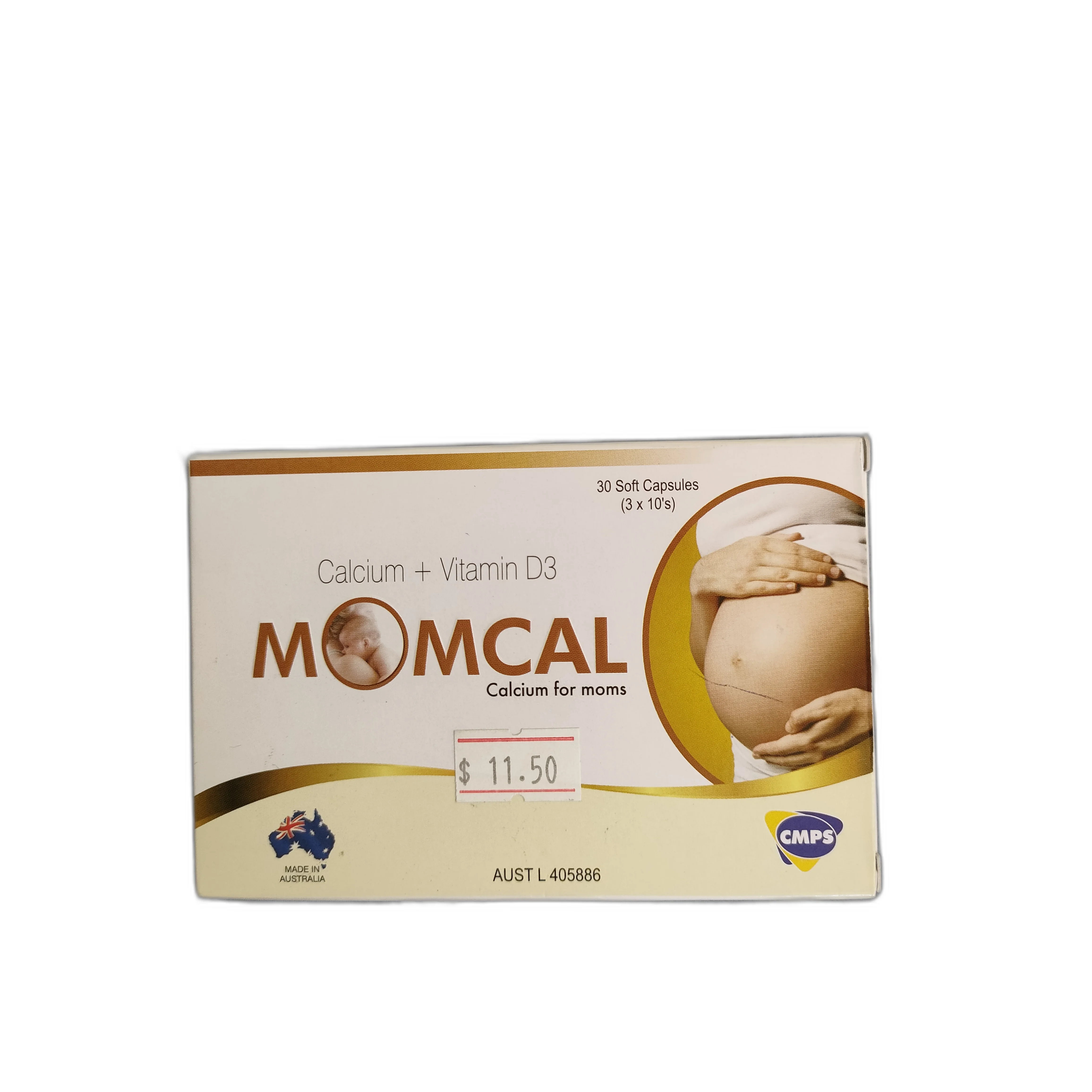 Momcal — available at pharmacies in Cambodia on PharmKulen