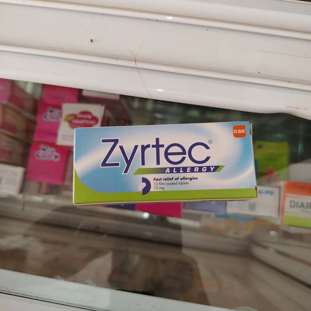 Zyrtec — available at pharmacies in Cambodia on PharmKulen