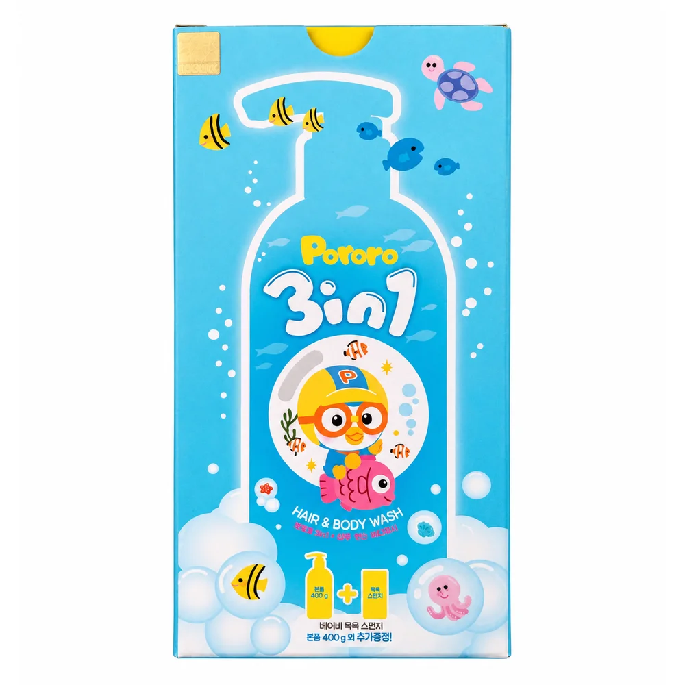 Pororo 3-in-1 Hair & Body Wash & Facial Cleanser — available at pharmacies in Cambodia on PharmKulen