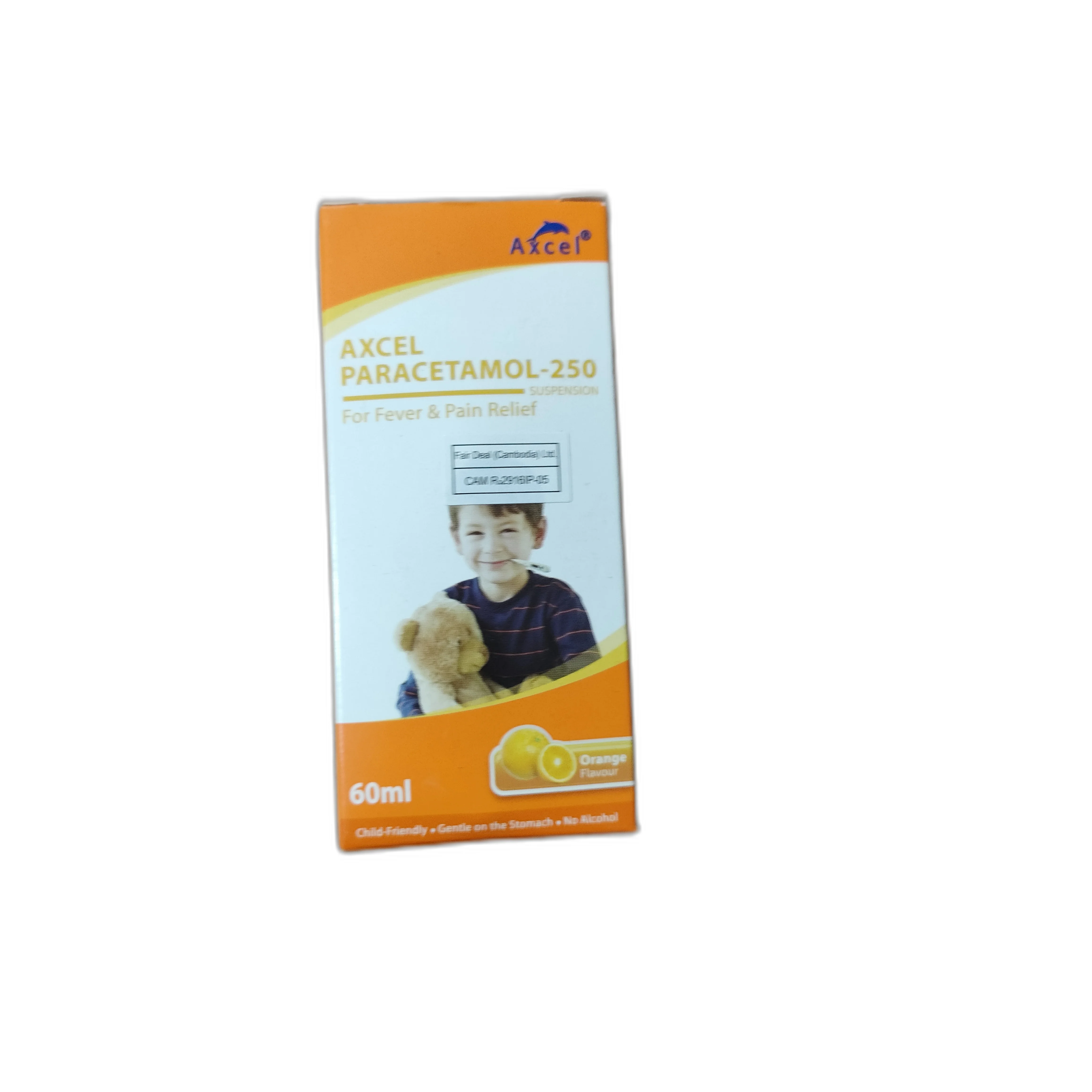 Axcel Paracetamol-250 — available at pharmacies in Cambodia on PharmKulen