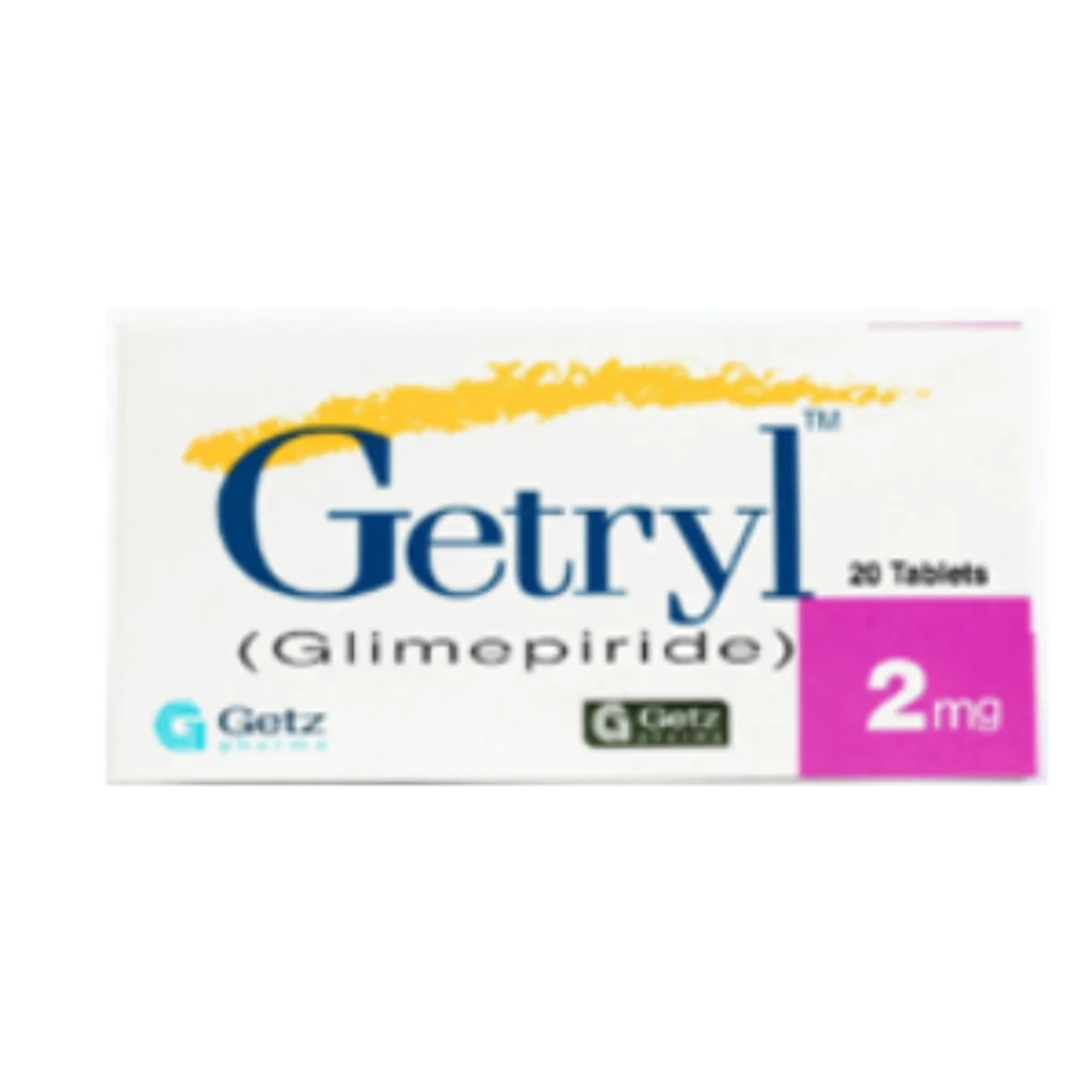 Getryl 2mg (Glimepiride) — available at pharmacies in Cambodia on PharmKulen
