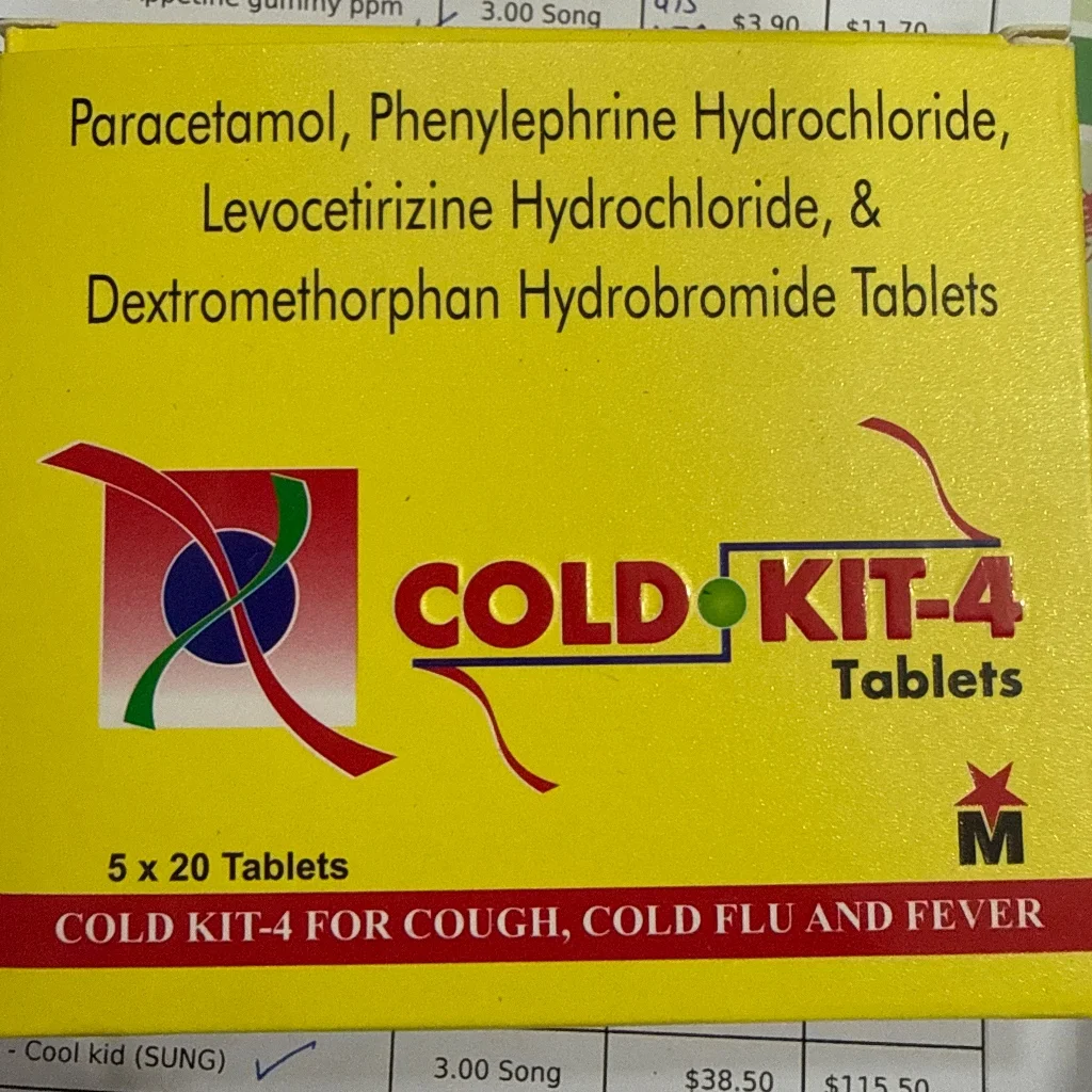 Cold Kit-4 — available at pharmacies in Cambodia on PharmKulen
