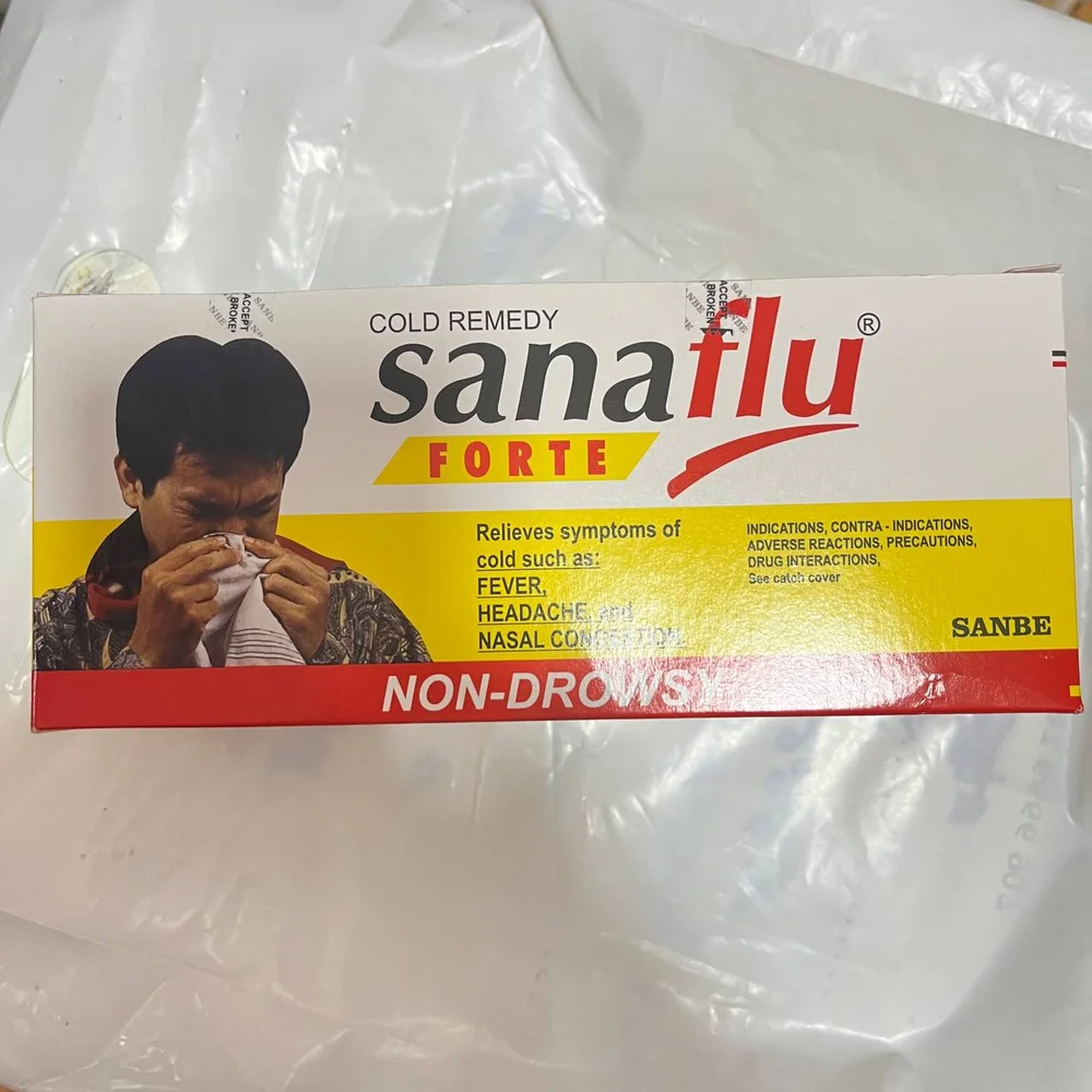 Sanaflu Forte — available at pharmacies in Cambodia on PharmKulen