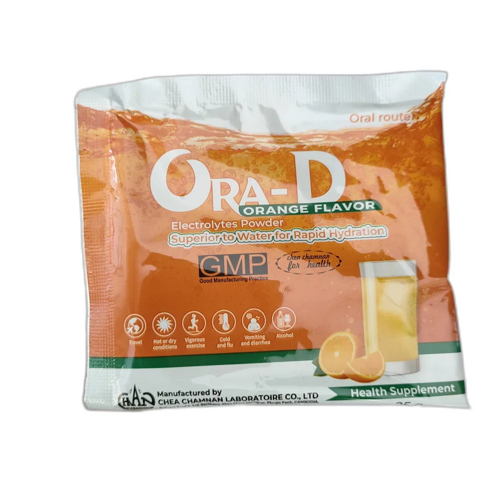 Ora-D — available at pharmacies in Cambodia on PharmKulen