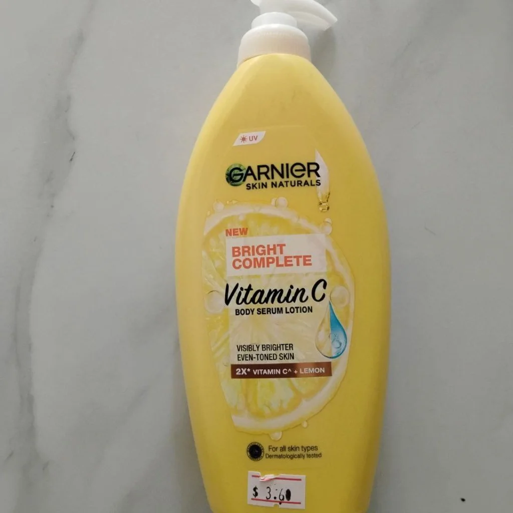 Garnier Skin Naturals Bright Complete Vitamin C Body Serum Lotion — available at pharmacies in Cambodia on PharmKulen