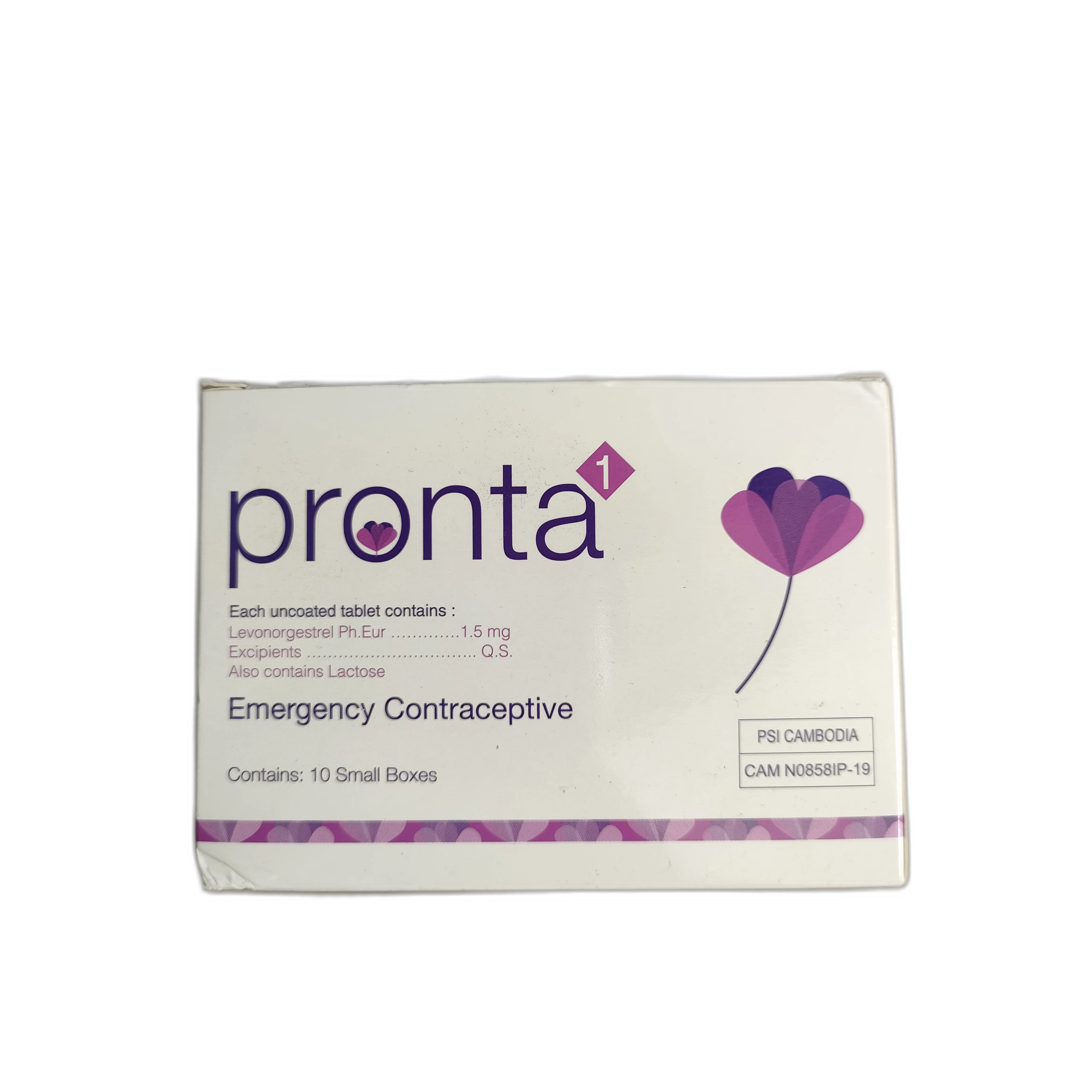 Pronta 1 — available at pharmacies in Cambodia on PharmKulen