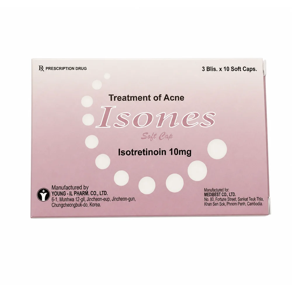 Isones — available at pharmacies in Cambodia on PharmKulen