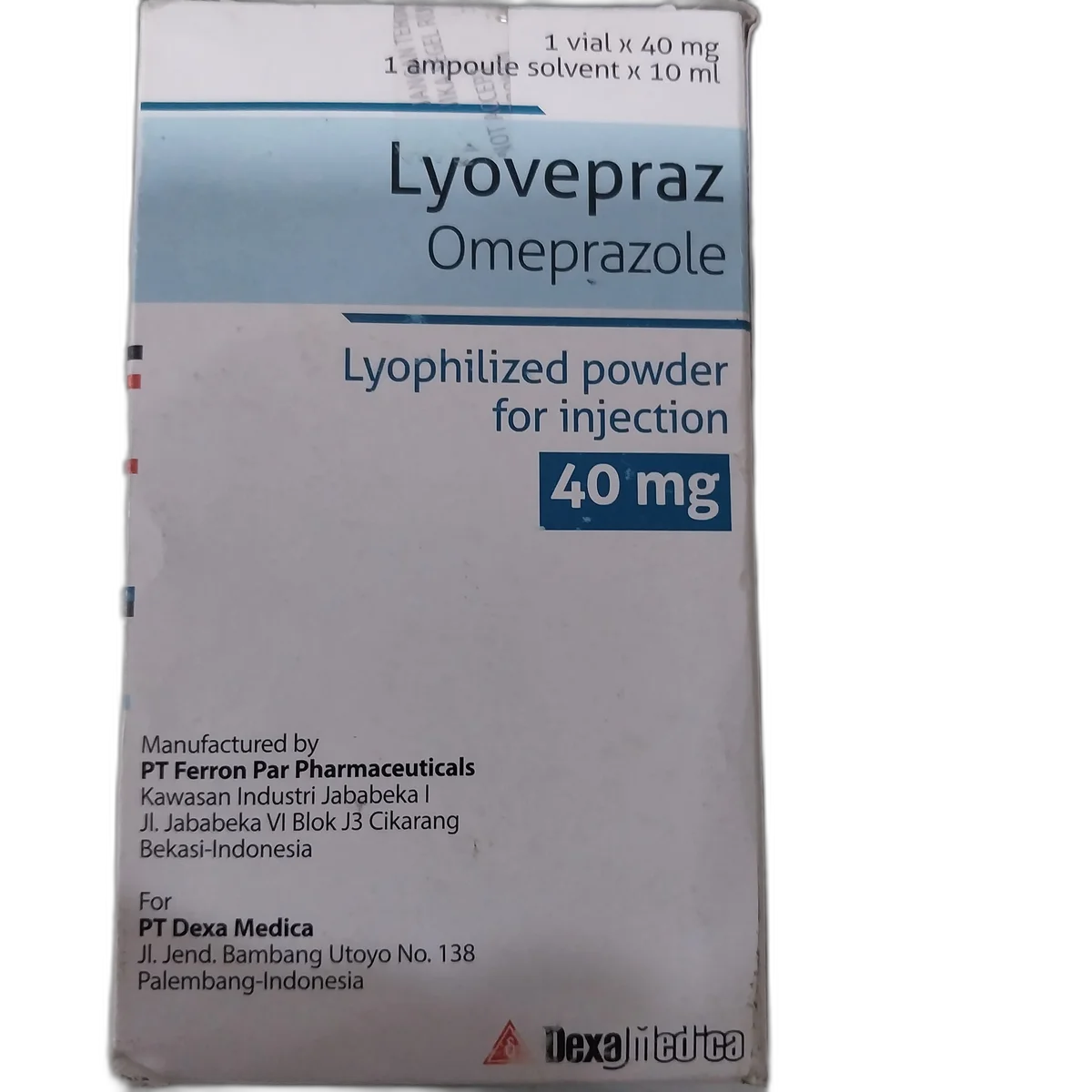 Lyovepraz 40mg Injection — available at pharmacies in Cambodia on PharmKulen