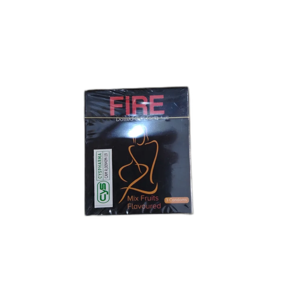 Fire Dotted Condoms (Mix Fruits Flavoured) — available at pharmacies in Cambodia on PharmKulen