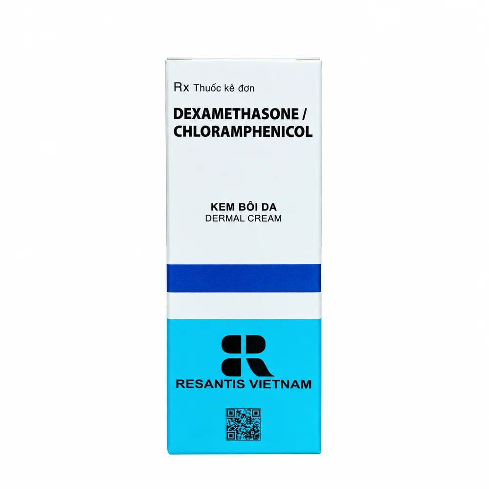 Dexamethasone / Chloramphenicol Dermal Cream — available at pharmacies in Cambodia on PharmKulen