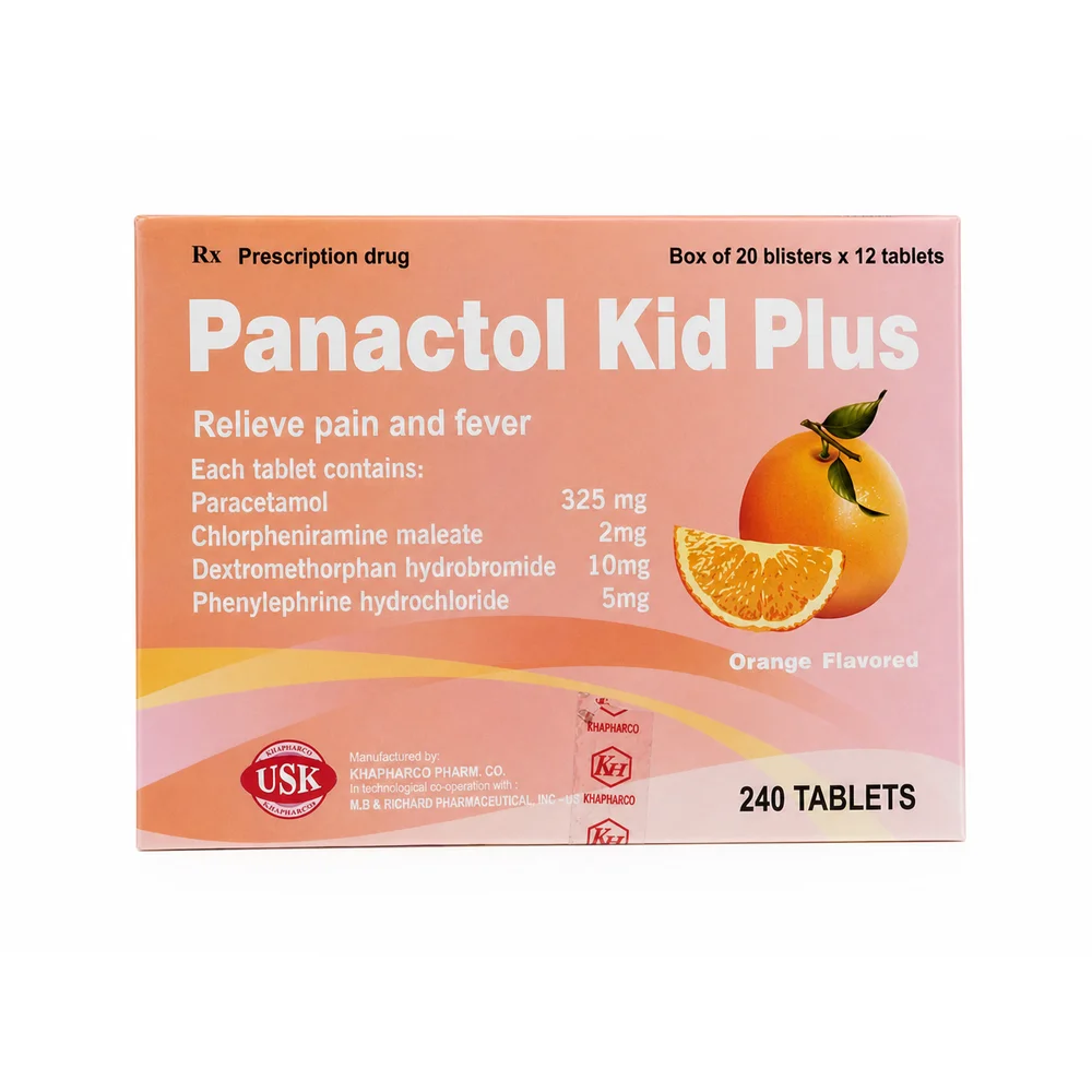 Panactol Kid Plus — available at pharmacies in Cambodia on PharmKulen