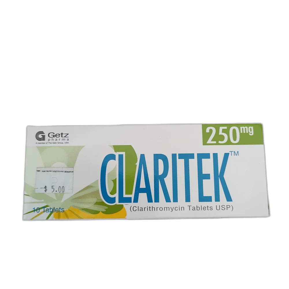 Claritek 250 mg — available at pharmacies in Cambodia on PharmKulen